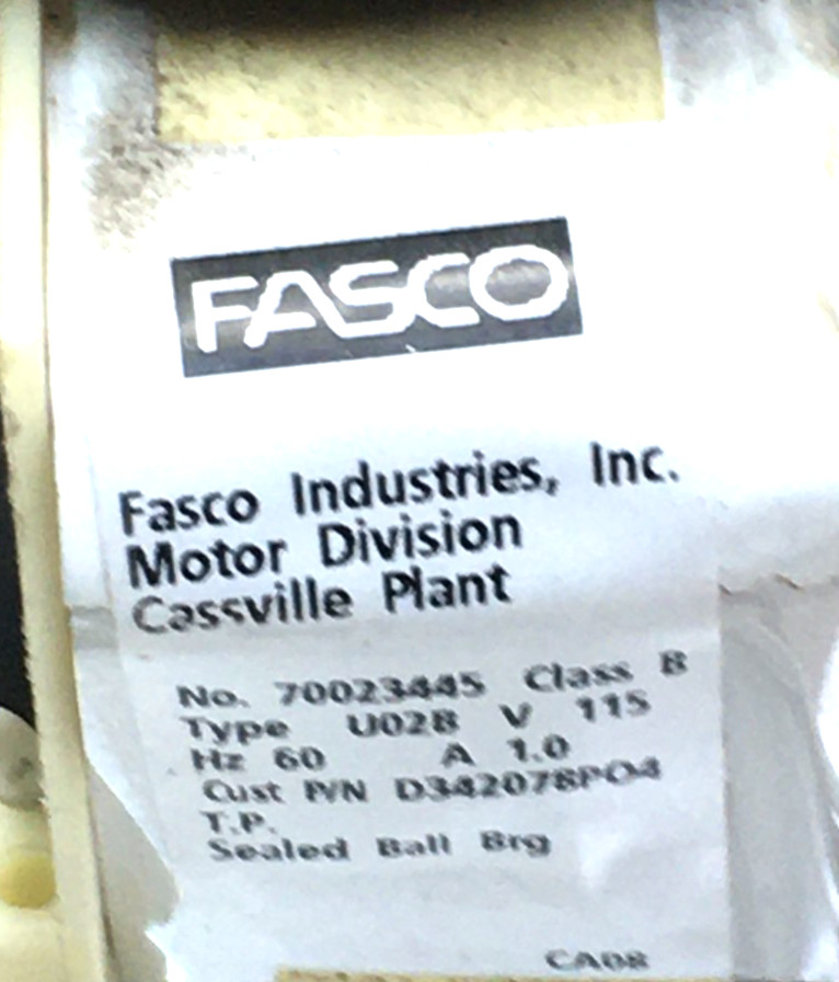 FASCO 70023445 Draft Inducer Blower Motor 115V D342078P04 refurbish. #RMR308