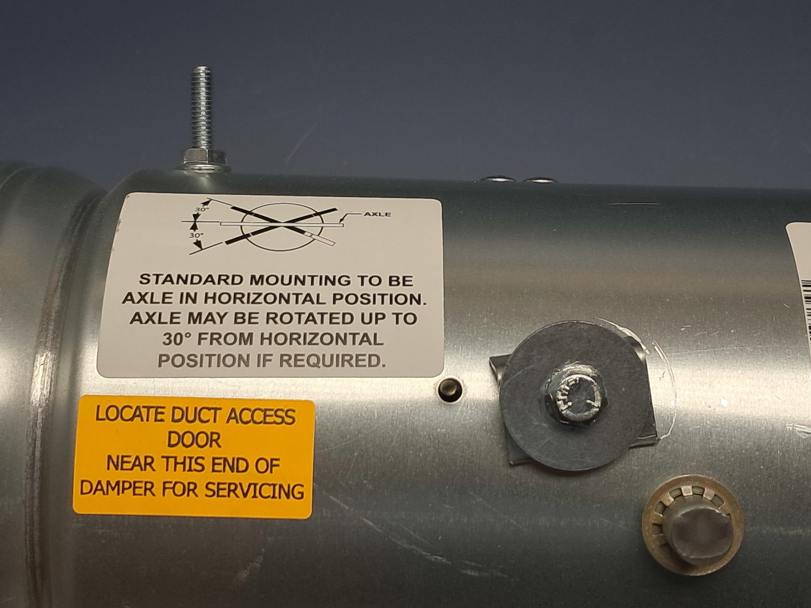 Ruskin – FDR25 – 6″ Round Galvanized Steel Fire Damper – NEW