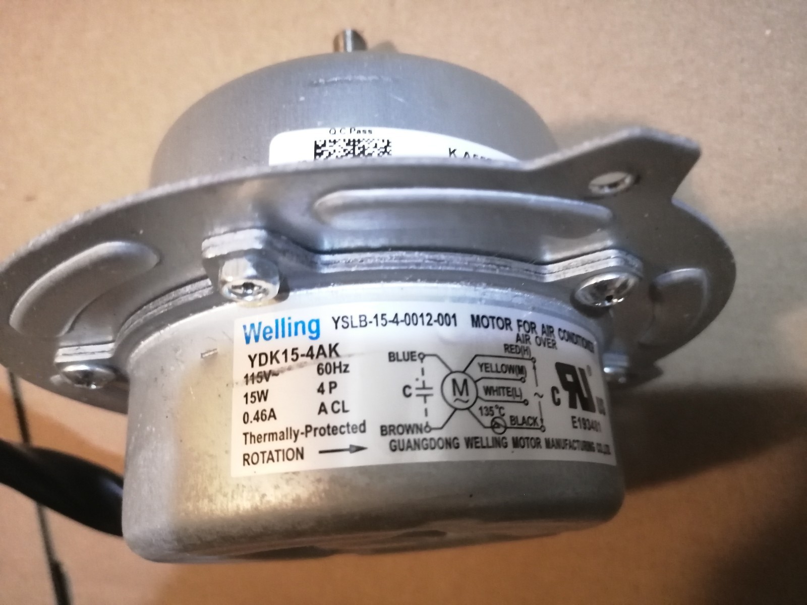 Welling Portable Air Conditioner Fan Motor YDK15-4AK/201509170001