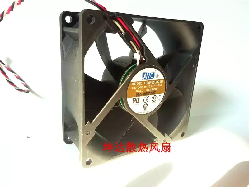 1PCS AVC DA09238B24H 24V 0.70A 90×38 mm 3-wire inverter cooling fan