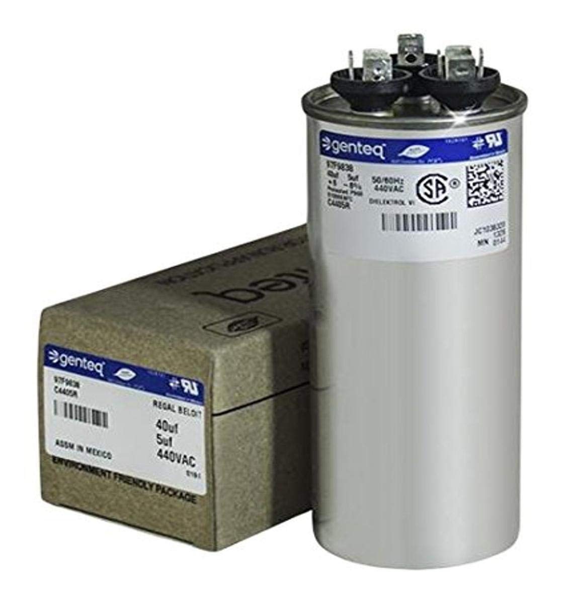97F9838/C4405R round Capacitor 40 5 UF MFD, 440V