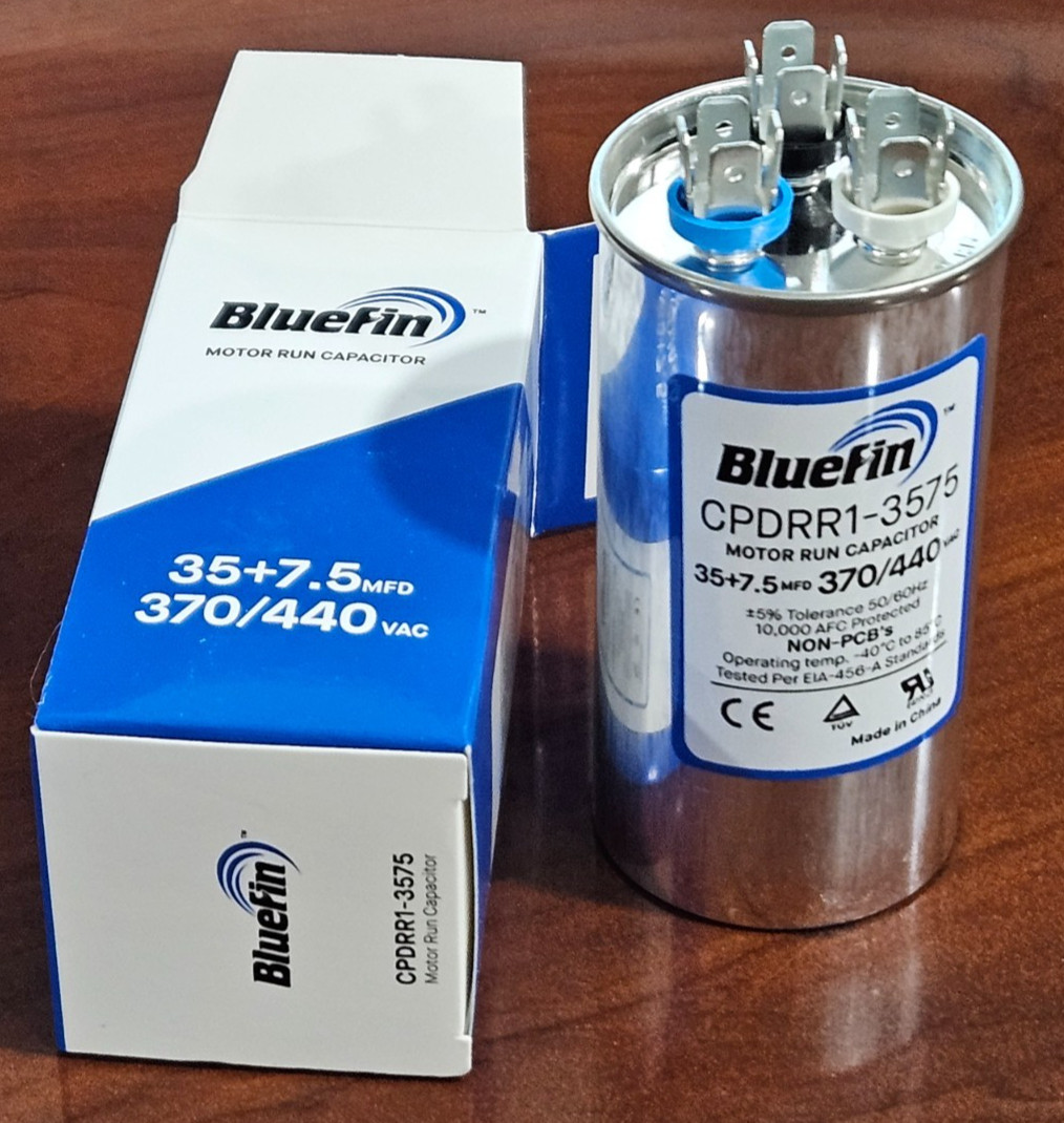 35/7.5 35/7.5 uF MFD 370/440V 440 VAC HVAC Universal Dual Run Capacitor HVAC AC