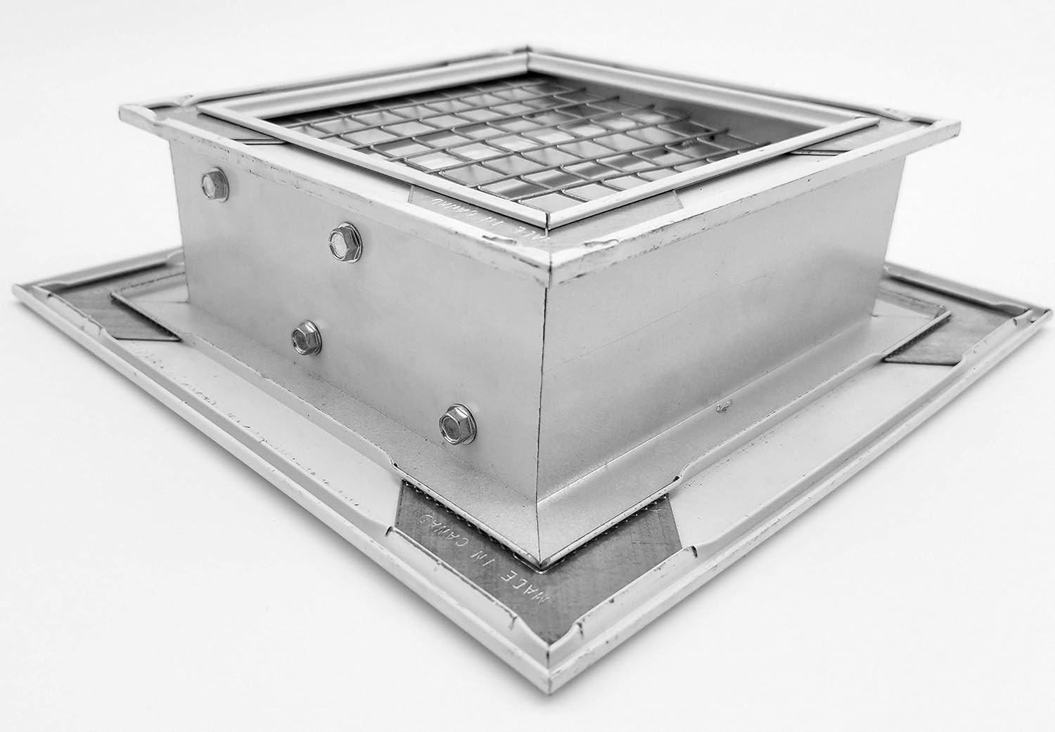 HVAC Premium 12″W x 12″H Aluminum Exterior Gable Louver Vent for Walls & Crawl..
