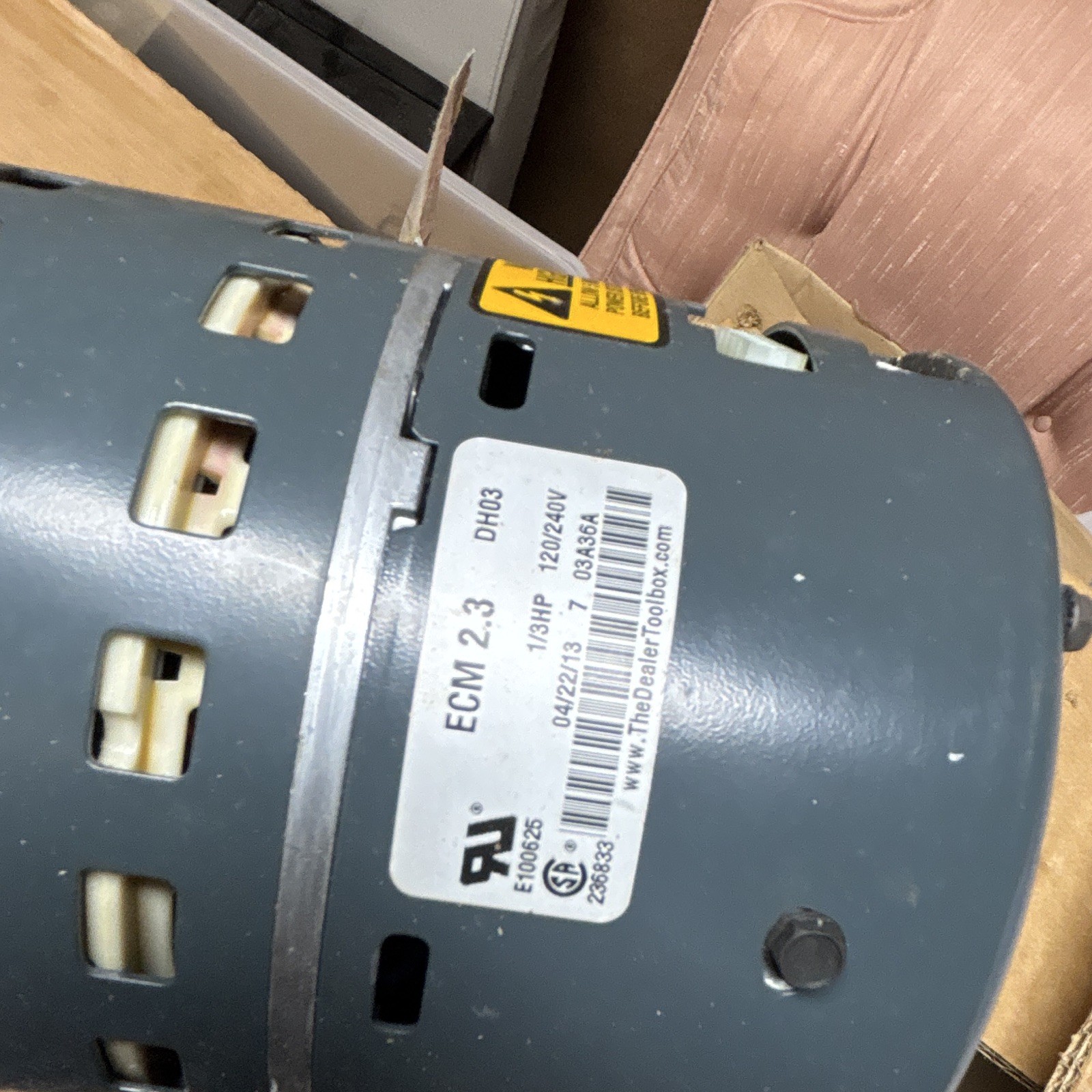Genteq ECM 2.3 Variable Speed Blower Motor 46132-009 1/3HP 208-230V 1Ph