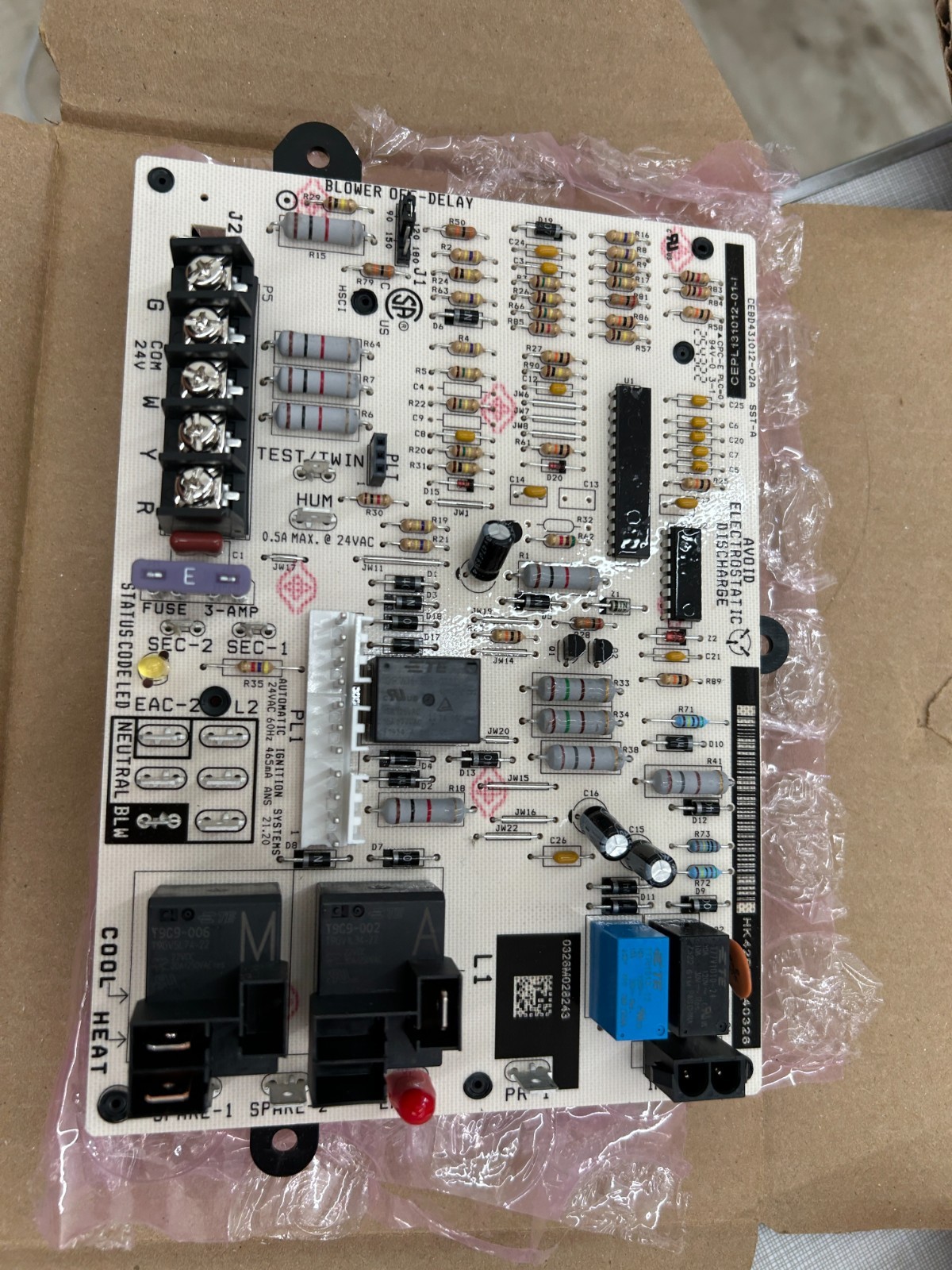 Carrier Bryant HK42FZ034 Control Board CEPL131012-01 CEBD431012-01A