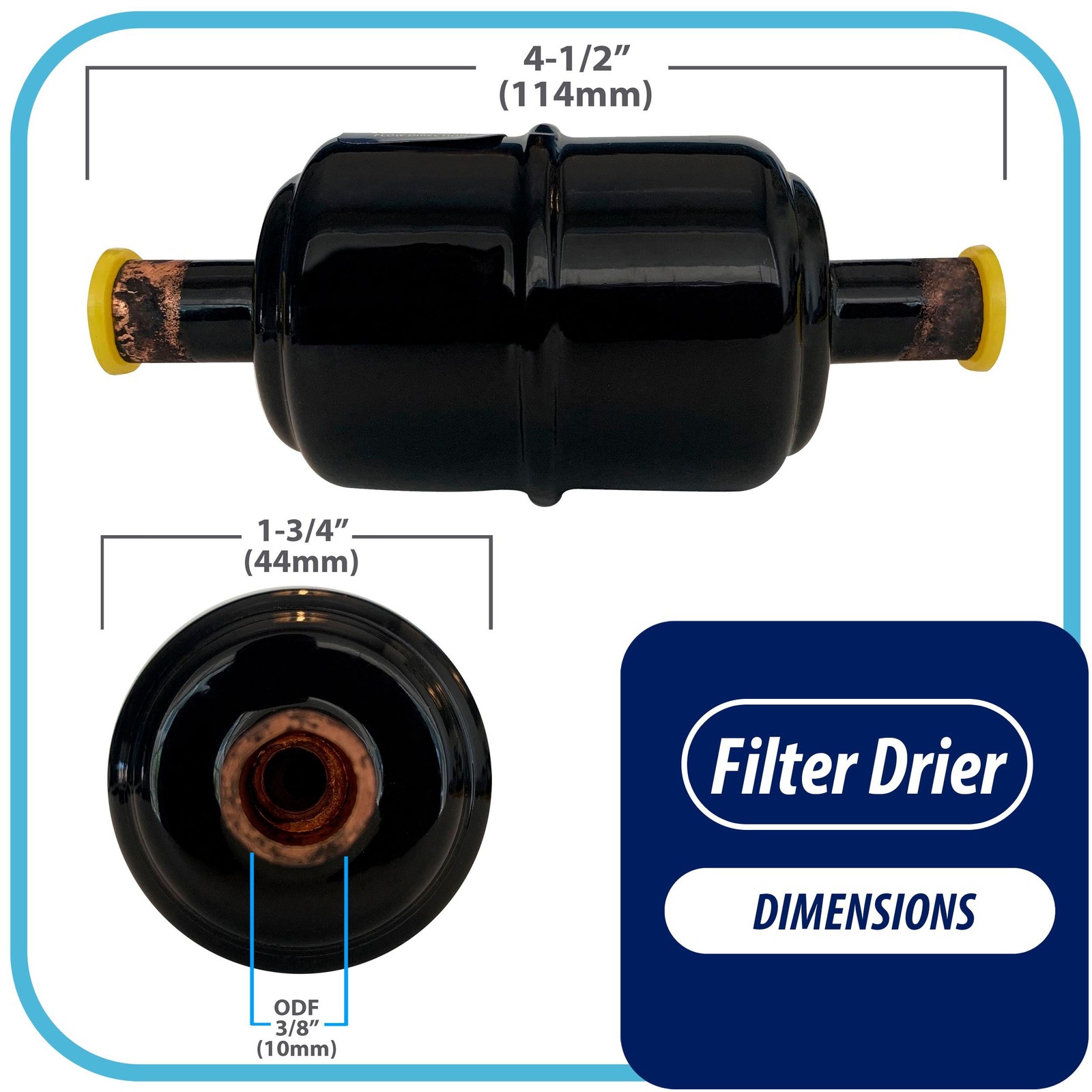 Appli Parts APFD-033S 3/8 in Liquid Line Refrigerant AC Filter Drier hvac Refrig