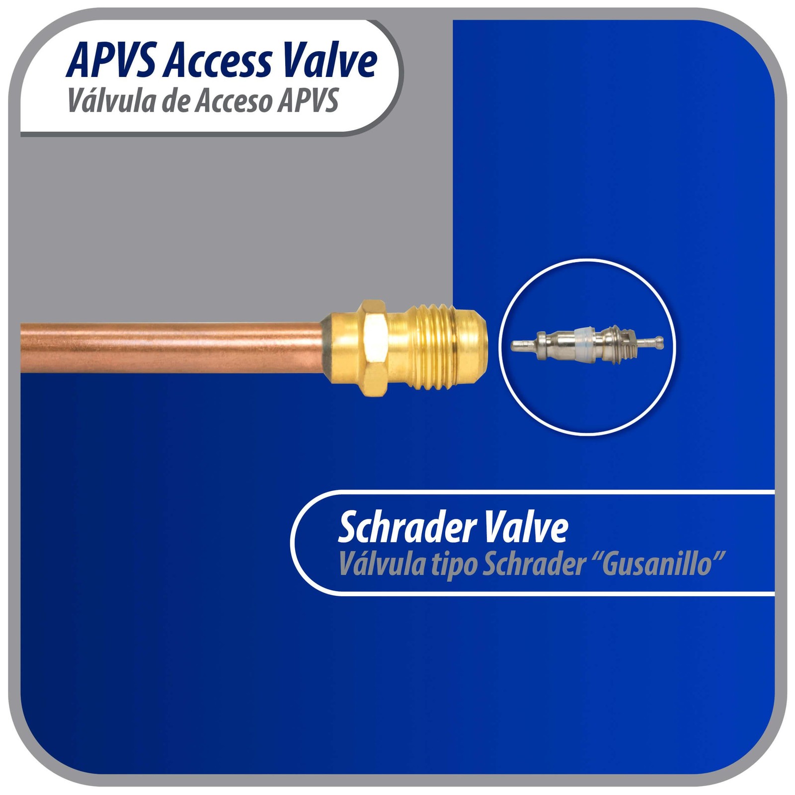 Appli Parts 10 pack Access Schrader Valve 1/4 SAE x 1/4 OD x 3 inch Copper Stem