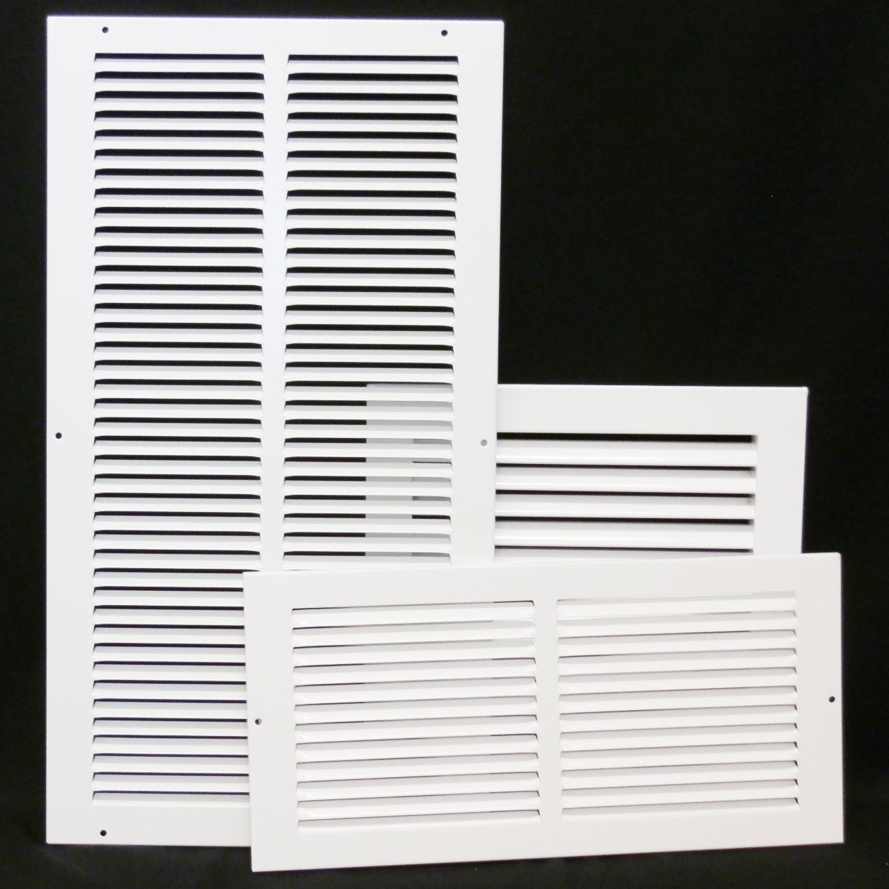 HVAC Premium 10″w X 8″h [Duct Opening] 1-Way Fixed 11.8″L x 9.8″W, White