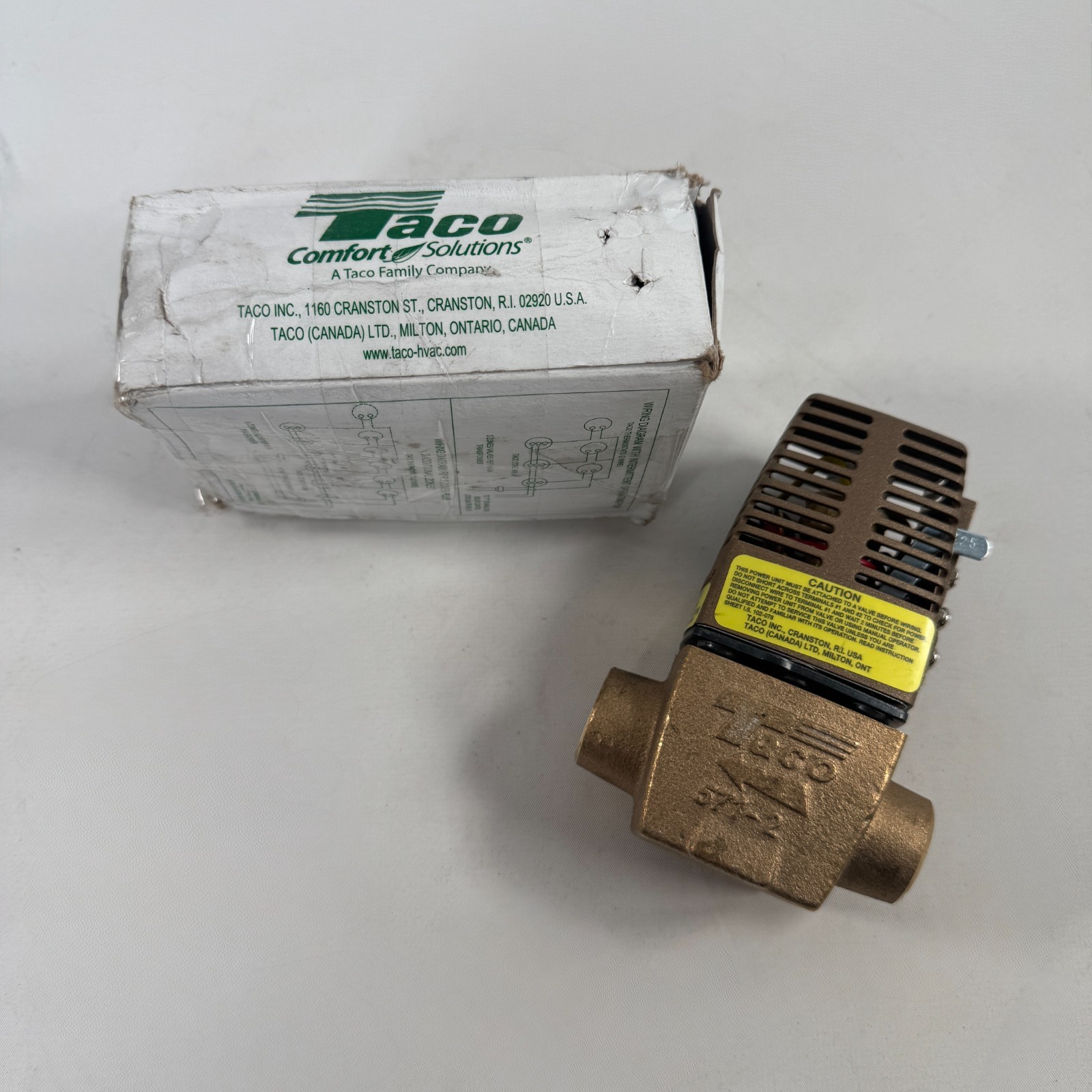 Taco Zone Valve 2 Way Gold Series 571-2, 3/4″ Sweat , 24V, 125 PSI
