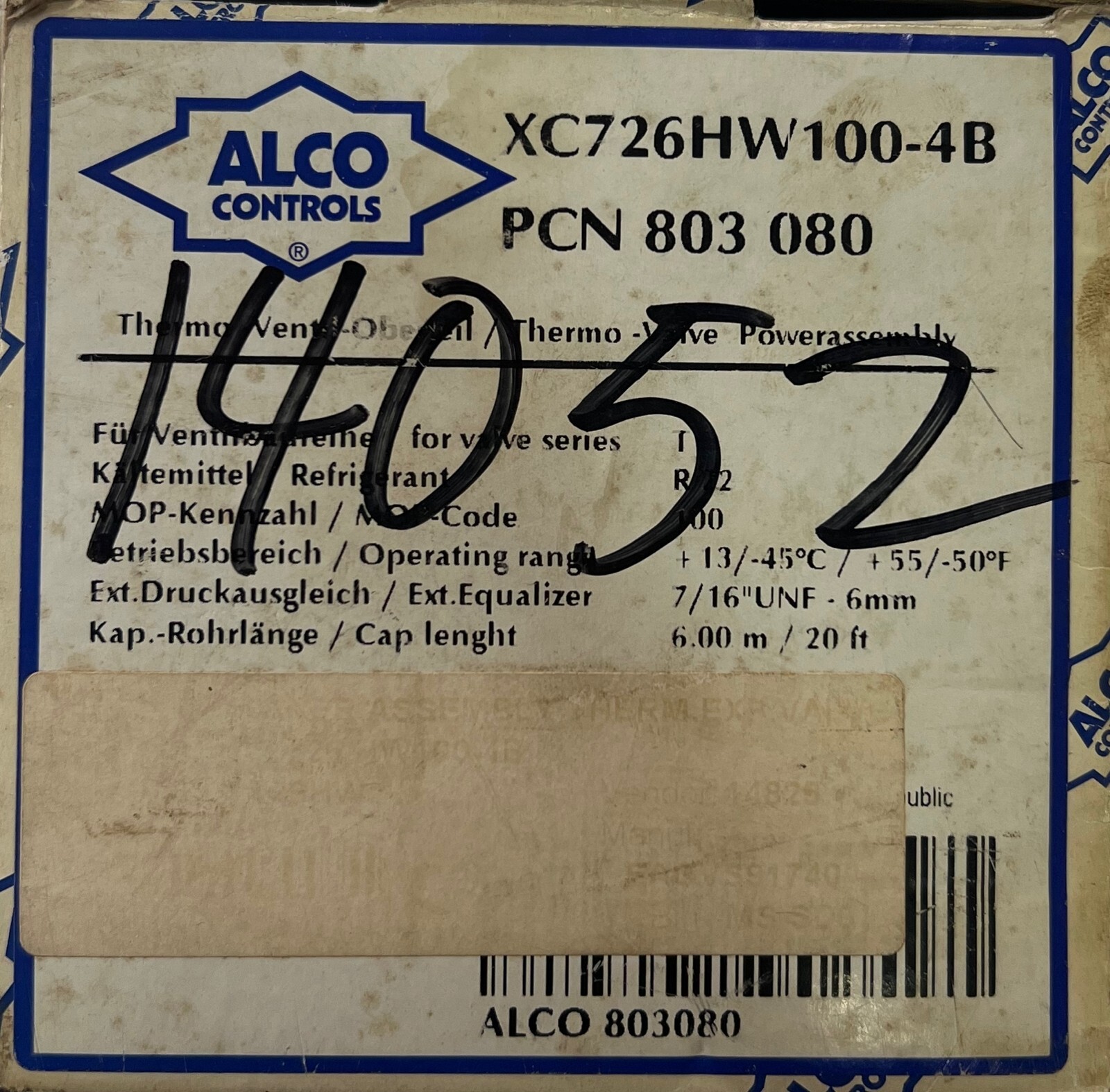 Alco Controls Xc726hw100-4b Power Assembly