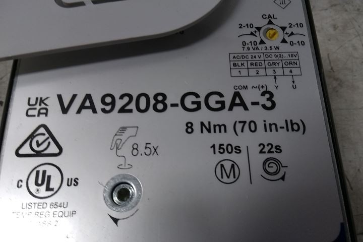 Johnson Controls VA9208-GGA-3 24VAC 70 In-Lb Electric Ball Valve Actuator (C)