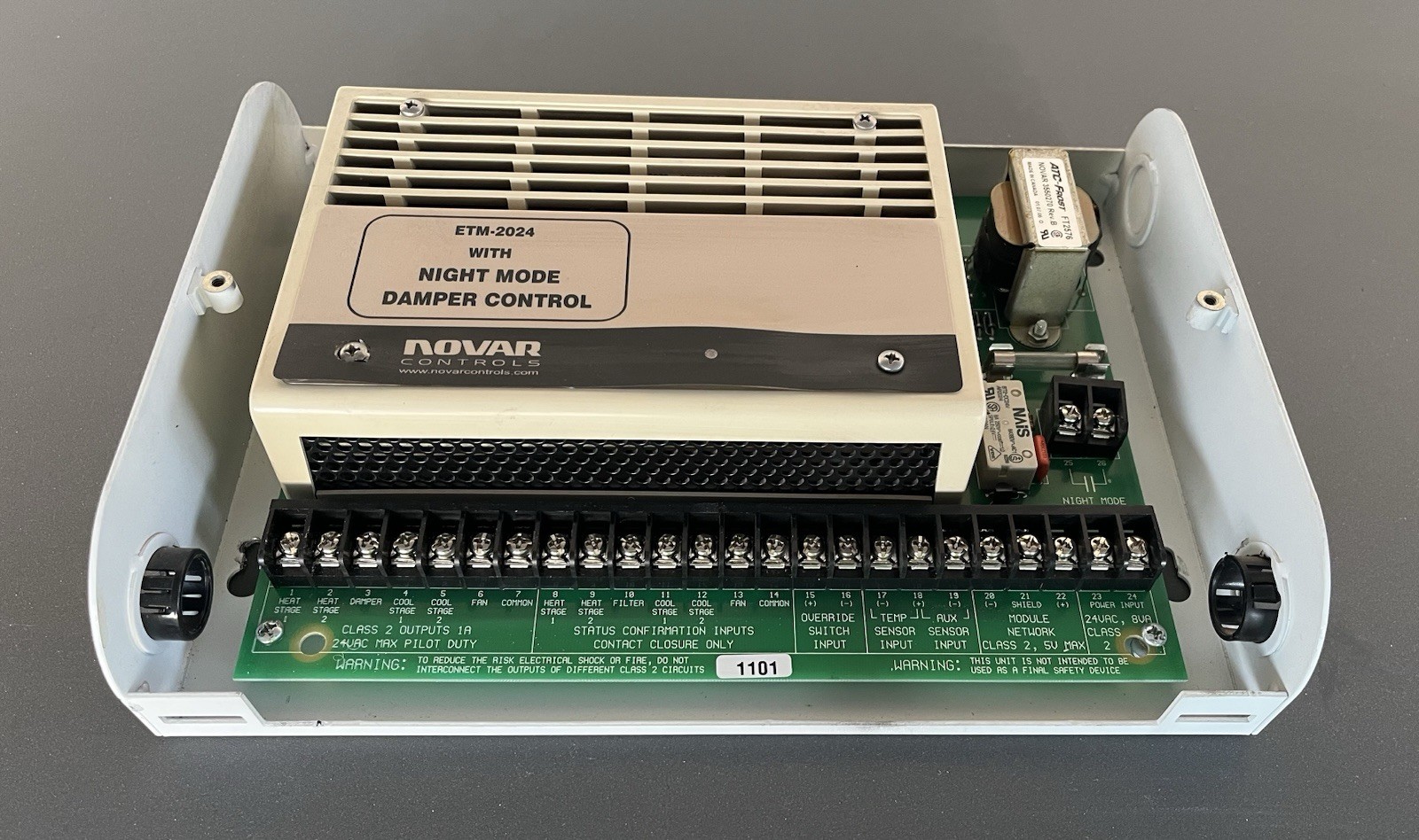 Novar Controls ETM-2024 Thermostat Module And Board W/Night Mode Damper Control