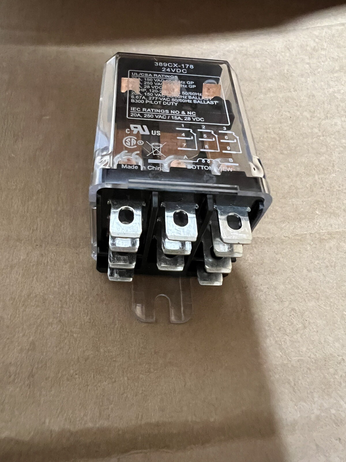 TURBO CHEF TBC101273 389CX-179-24 VDC 25A POWER RELAY… GENUINE OEM..NEW…