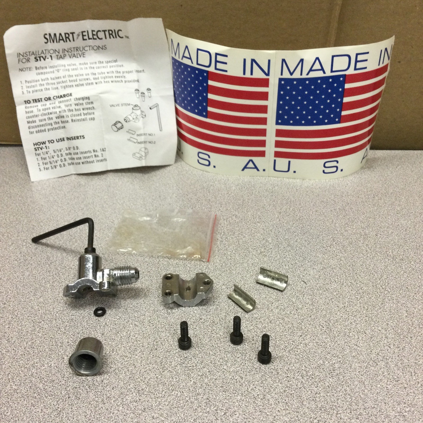 Refrigeration Piercing Valves (2) Combo 1/4,5/16,3/8 New Smart E Brand STV-1