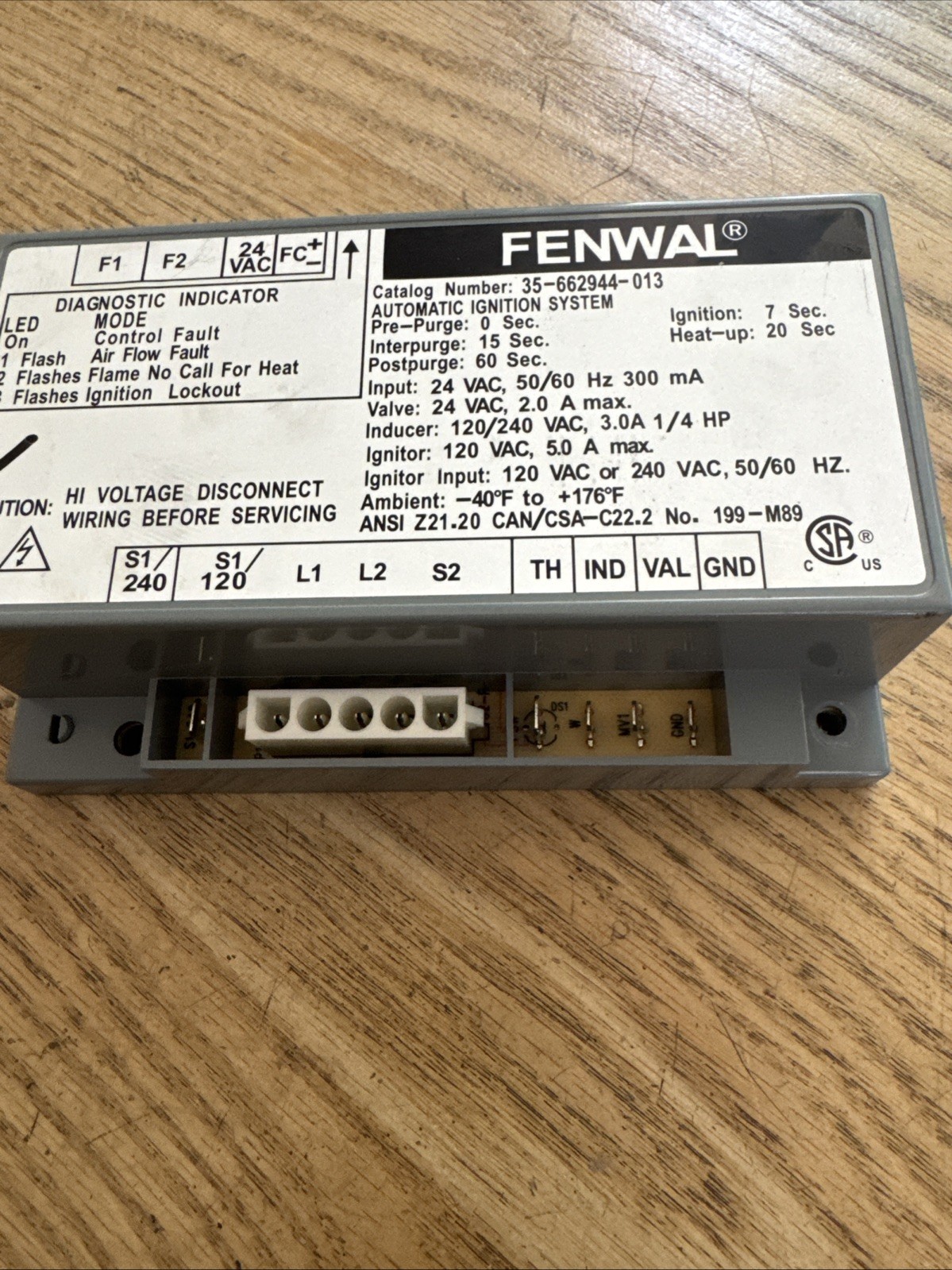 FENWAL 35-662944-013 Automatic Ignition Control Module Pentair Mastertemp OEM