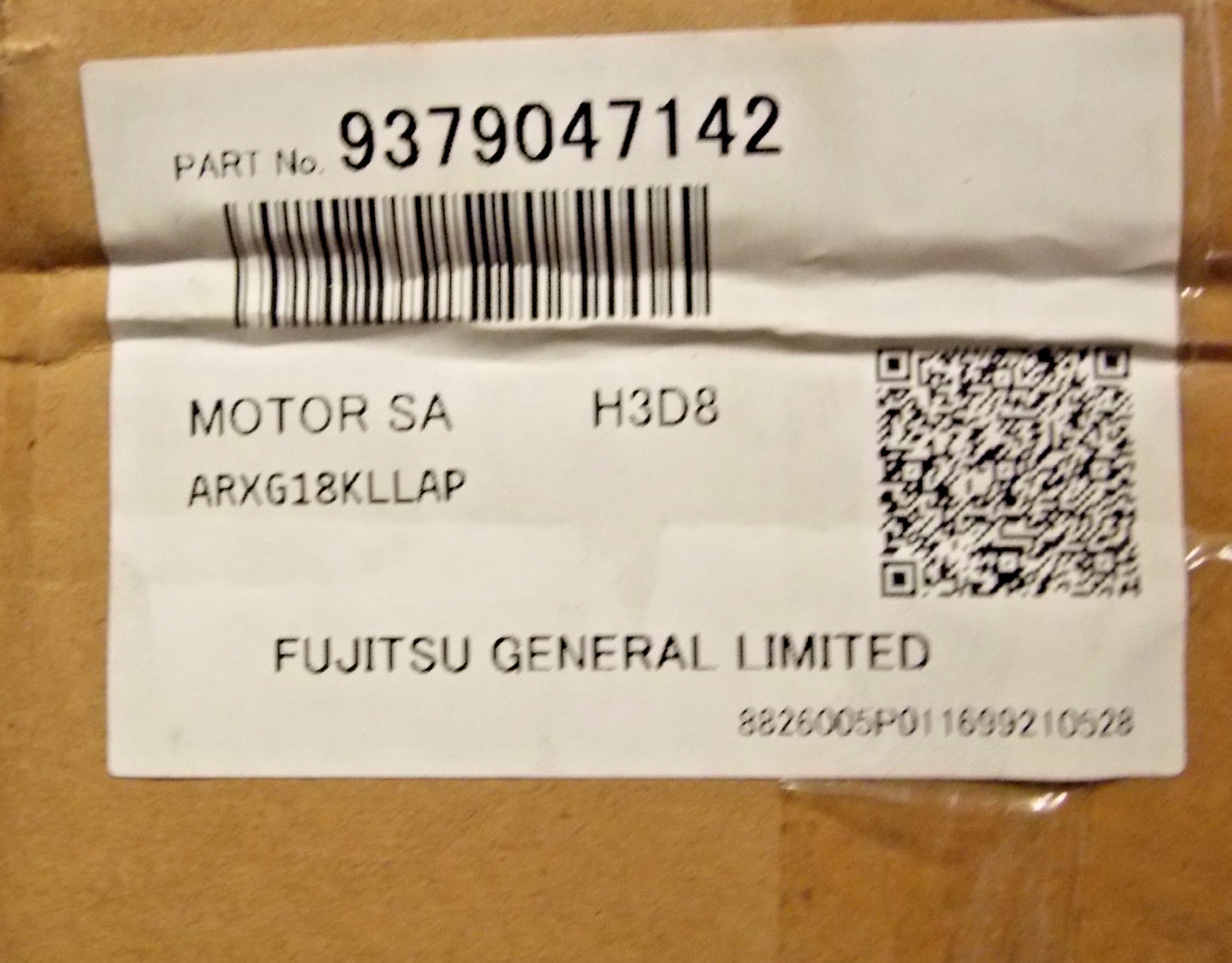 Fujitsu 9379047142 Motor Sub Assembly H3D8