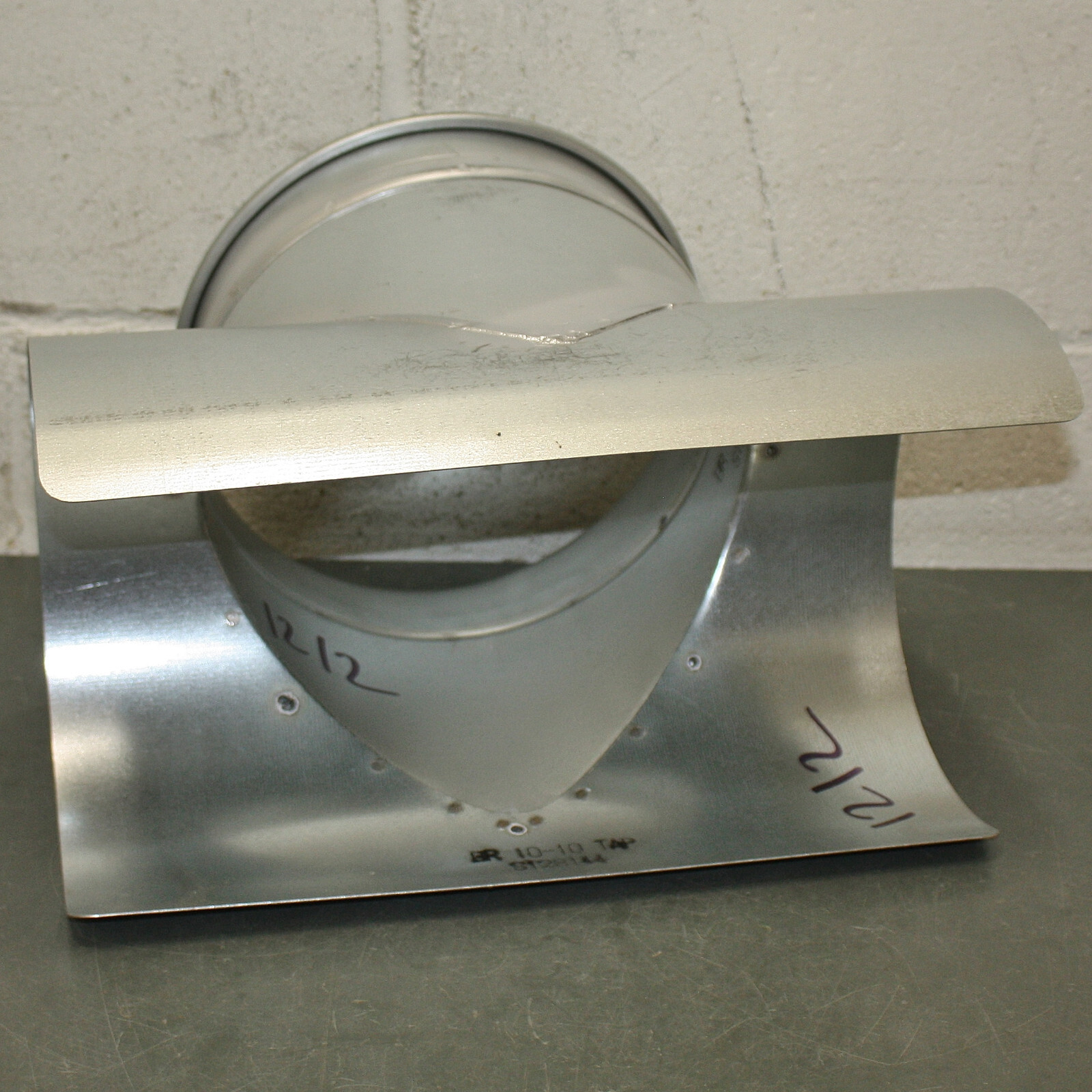 Nordfab Tap-In Branch 8040302808, 10″ x 10″ Duct, 90°, Galvanized Steel, QF