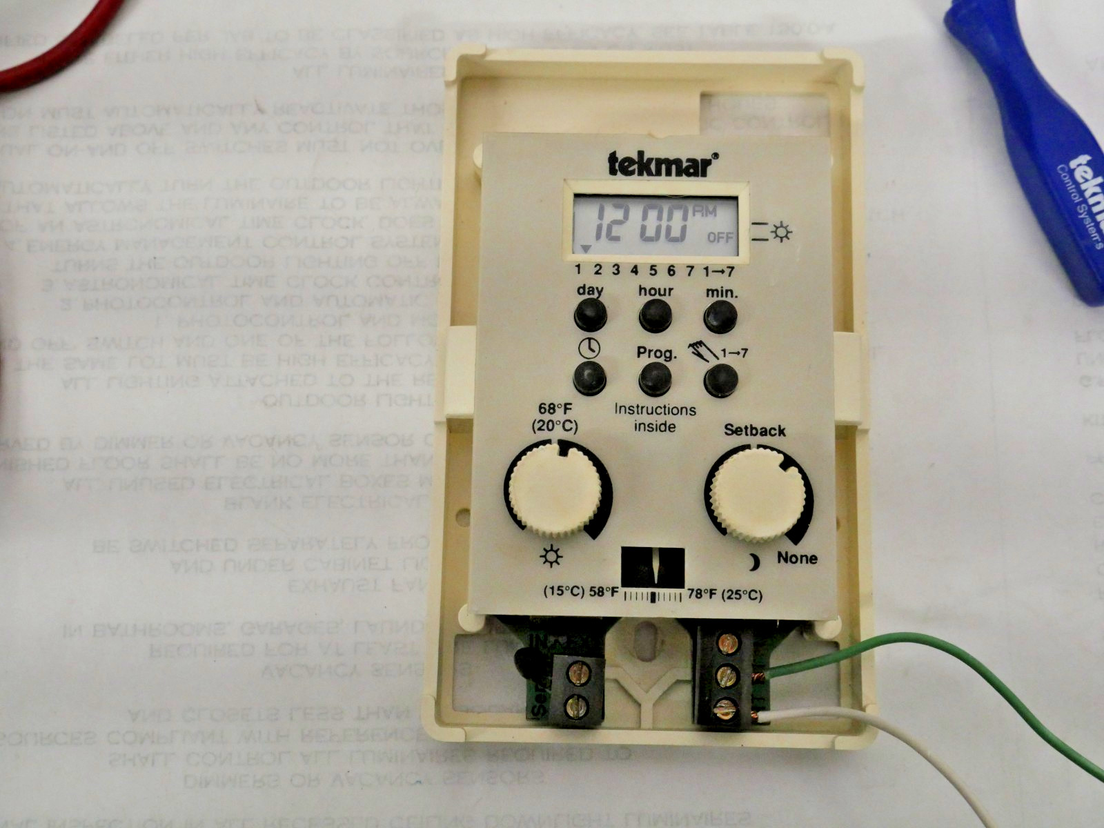 Tekmar 308 2K RTU READ DESCRIPTION