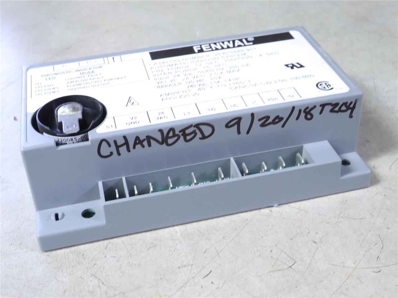 FENWAL 35-615949-911 Automatic Ignition System Control Module