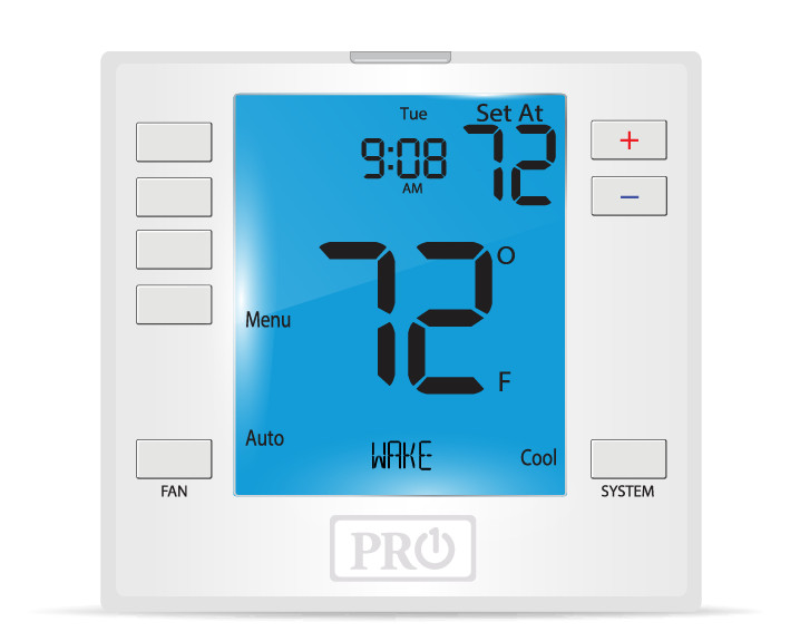 Case of (10) T755S PRO1 IAQ Universal Thermostat 7 Day or Non-Programmable