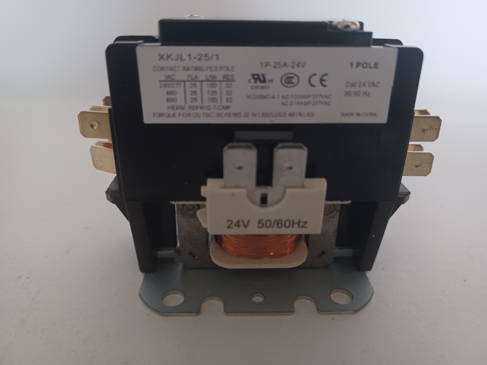 CORALVOLT 1-Pole 25A Definite Purpose HVAC Contactor 24V Coil