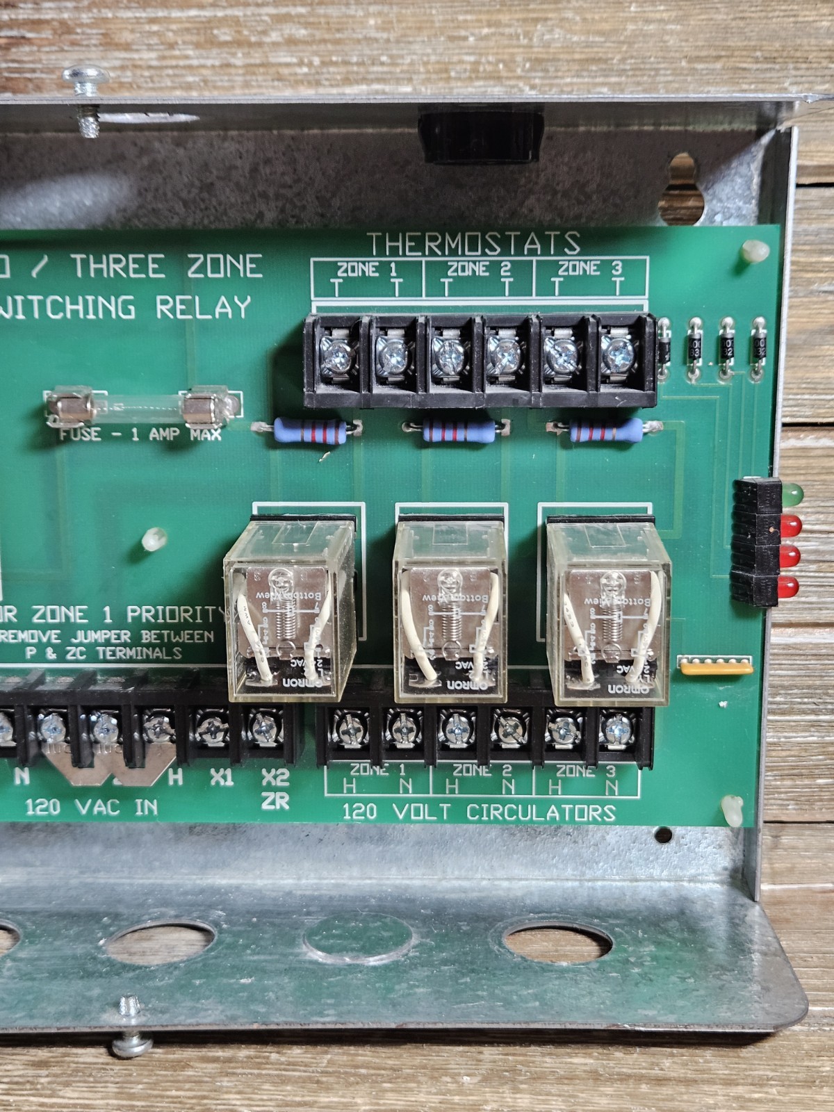 Taco SR503 Three Zone Switching Relay Boiler Circulator Control Board SR503-4