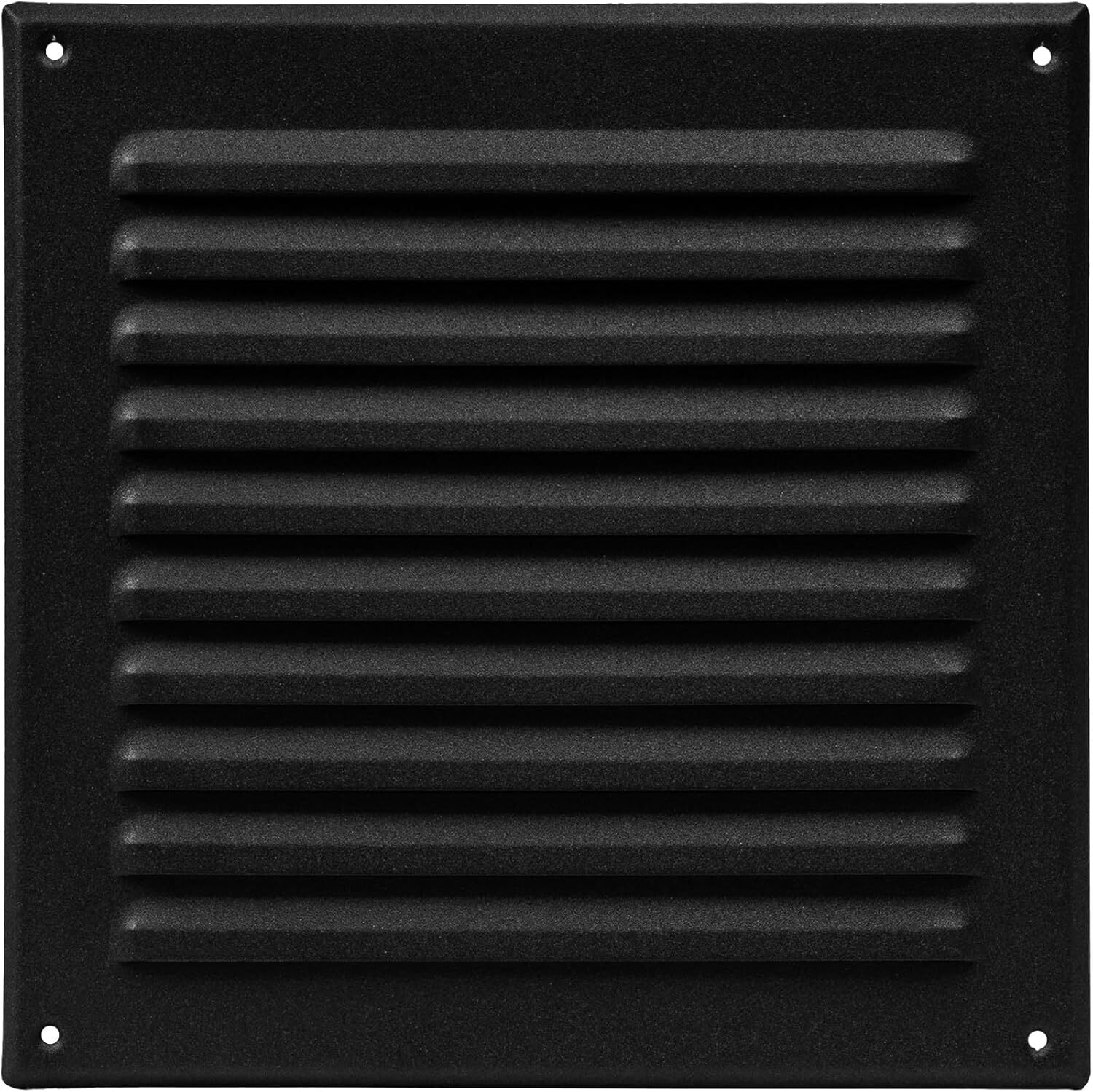 8″ x 8″ Inch Black Stainless Steel Square Vent Cover – HVAC Louvered Air Retu…