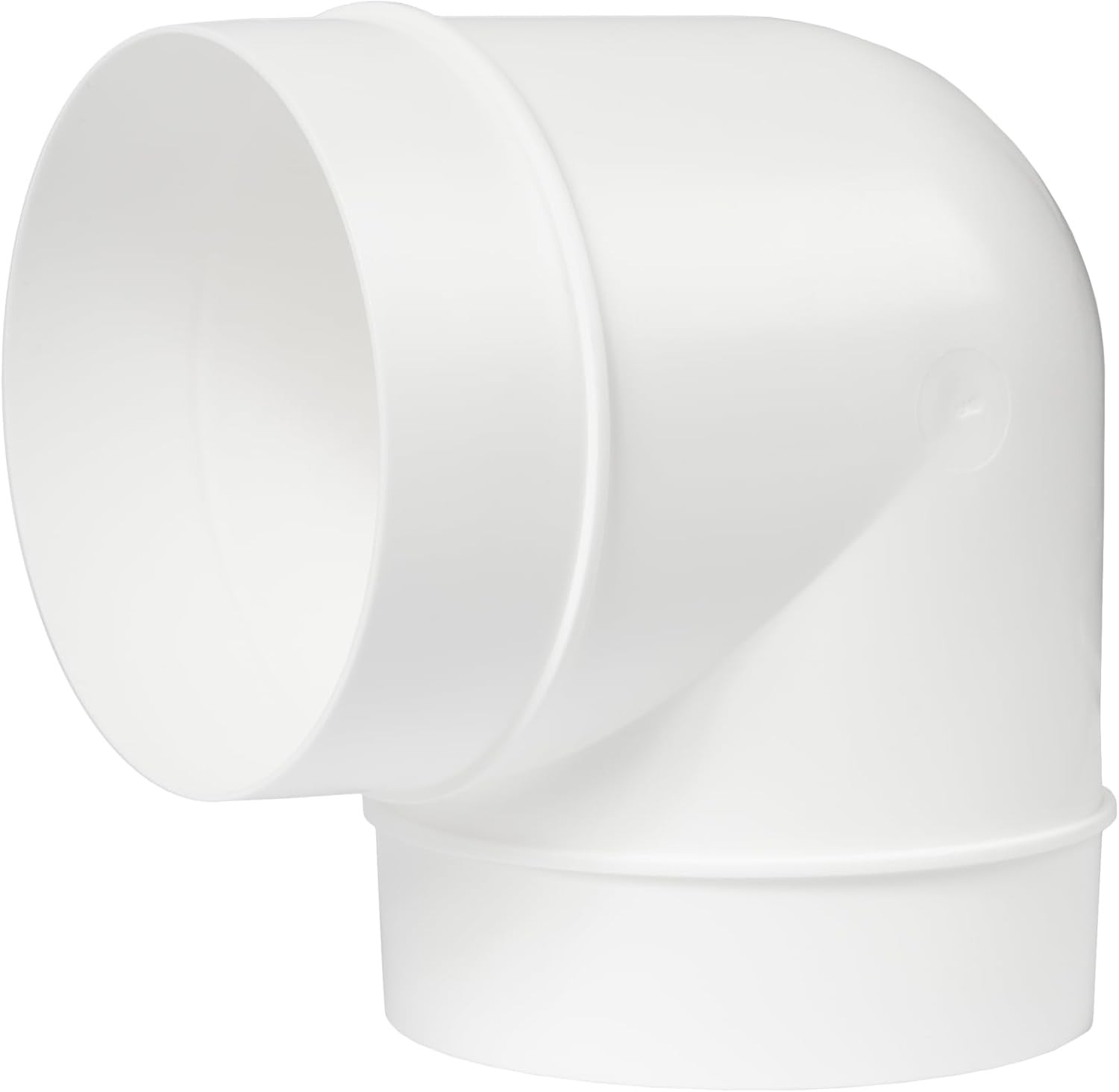 90 Degree 4 Inch Duct Elbow Pipe Connector – Round Flexible, Rigid PVC Pipe, Duc