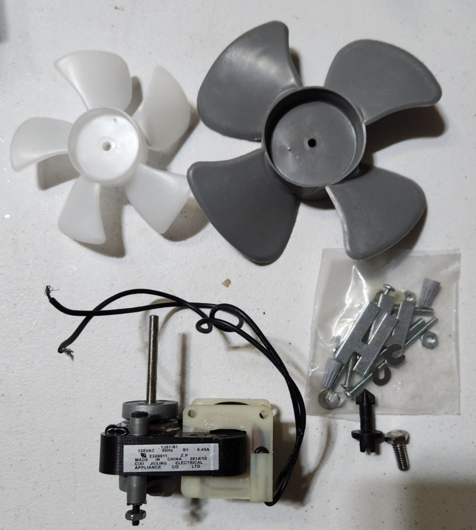 ACME Miami 700 REVERSIBLE MOTOR KIT 1/100 HP 110V .45AMP S59-490 ZM-66 Evap Fan