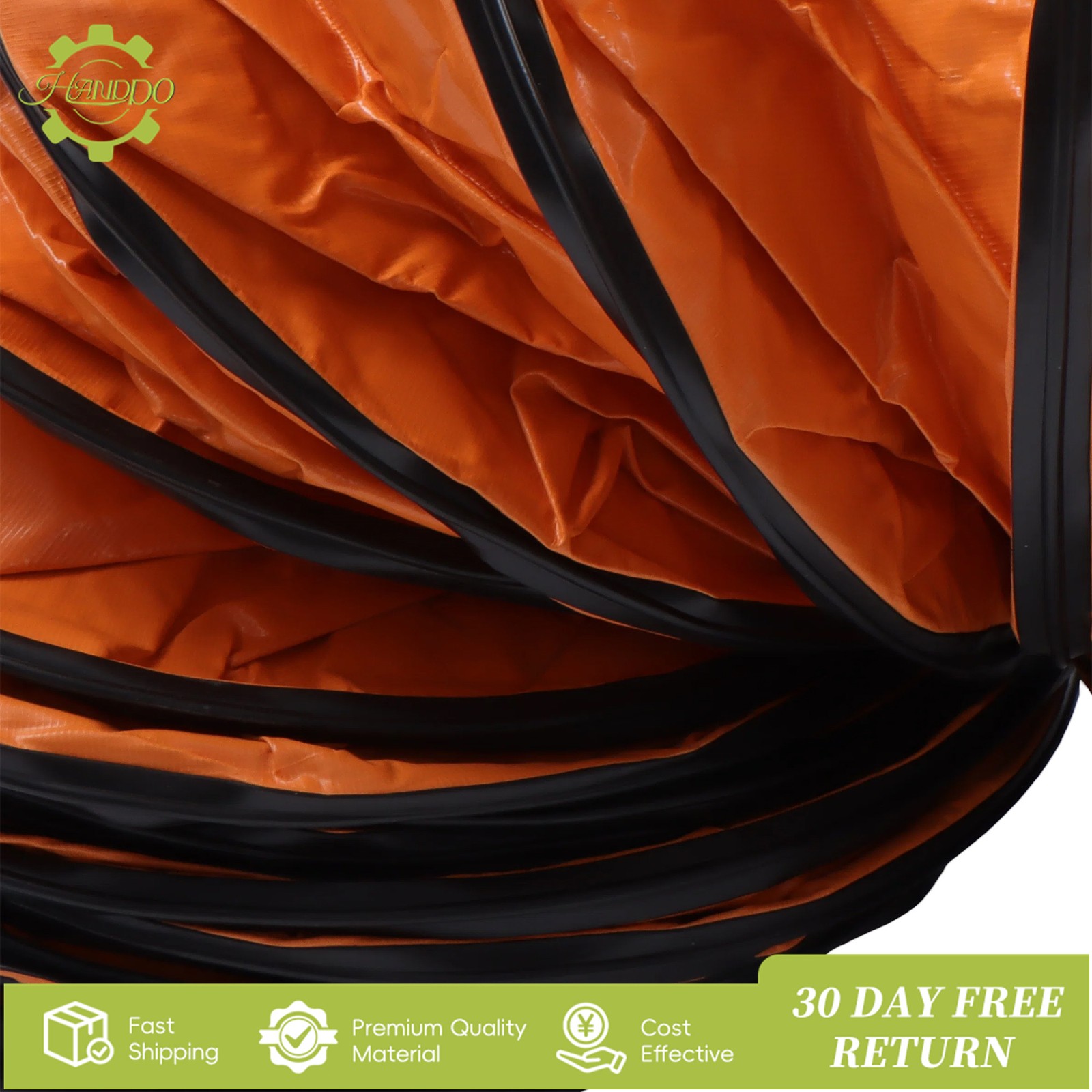 32ft Duct Hosing PVC Flexible Ducting Hose for 12inch Utility Blower Exhaust Fan
