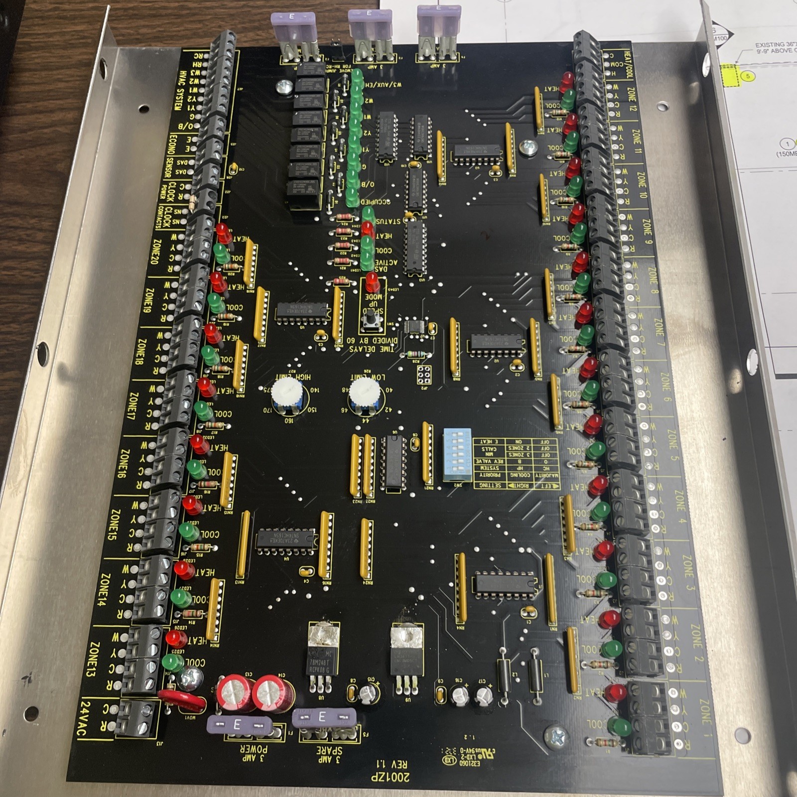 Ruskin -Z2000 20-Zone Commerical Zone Control Panel