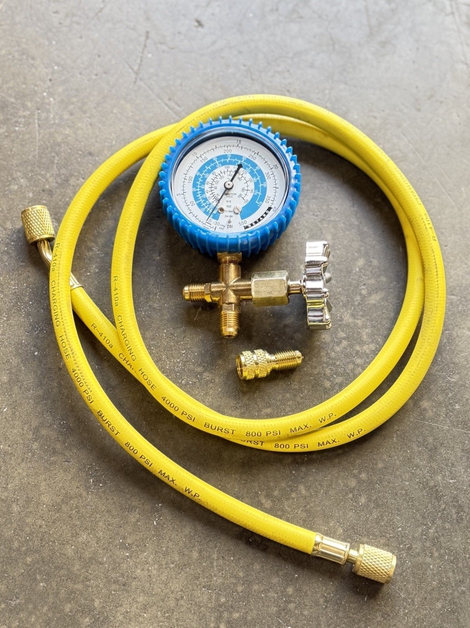 Combo R410a R22 Single Manifold Gauge Kit Testing Charging Air Condition & Hose