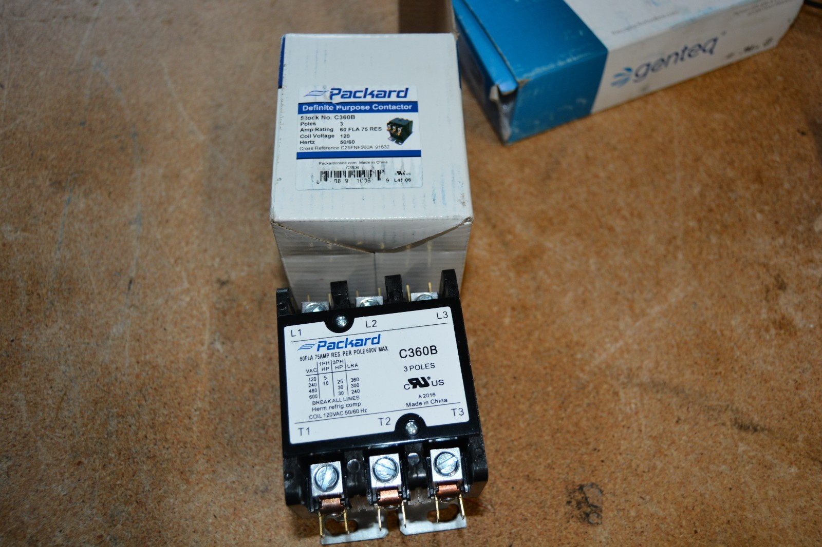 Packard C360B Contactor 3 Pole 60 Amps 120 Coil Voltage NEW
