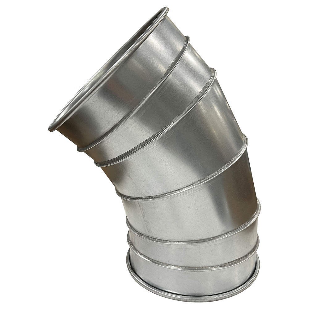 NORDFAB Elbow,45 Degree,Steel,Round,20 ga Thick 811LC0
