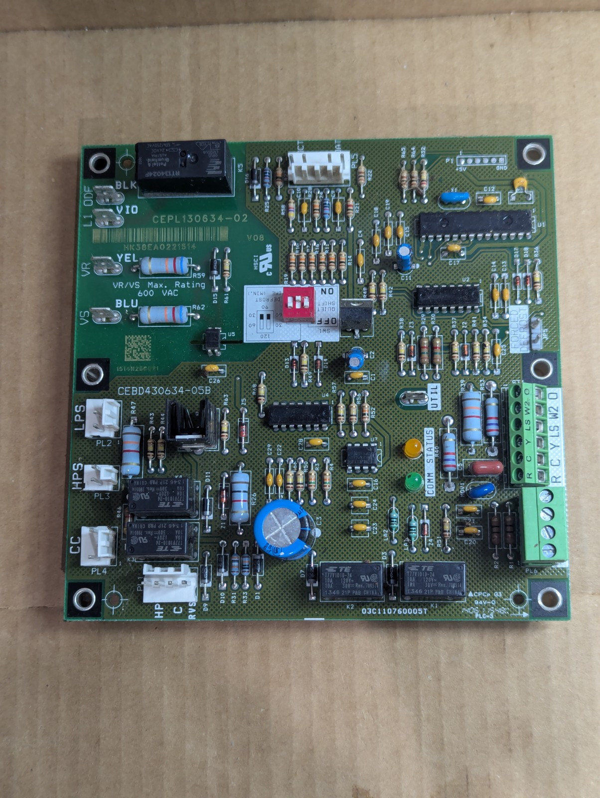 Carrier Cebd430634 05B Furnace Control Circuit Board CEPL130634 02 Tested