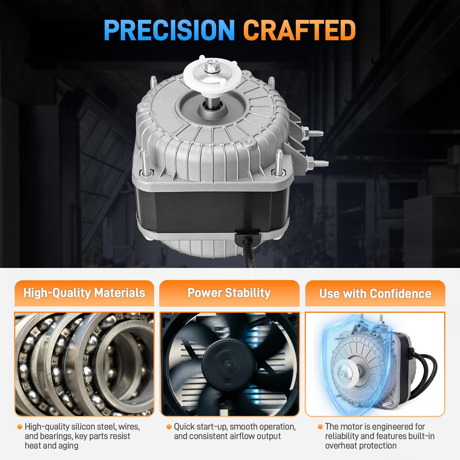 YZF10-20 Condenser Fan AC Motor 120V 18W Shaded Pole Motor YZF18-25 W0301905