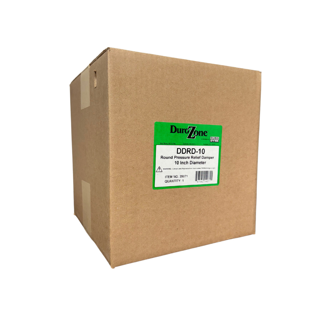 Durozone 10 inch round bypass barometric pressure relief damper