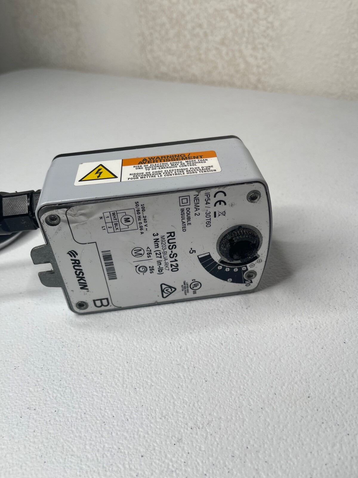 Ruskin Johnson Controls RUS-S120 M9203-BUA-RK7 Damper Actuator