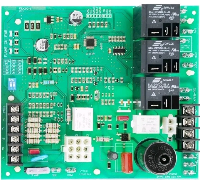ICM292 Gas Furnace Control Board Rheem Ruud 62-24140-04 / 62-24140-02 / 62-24140