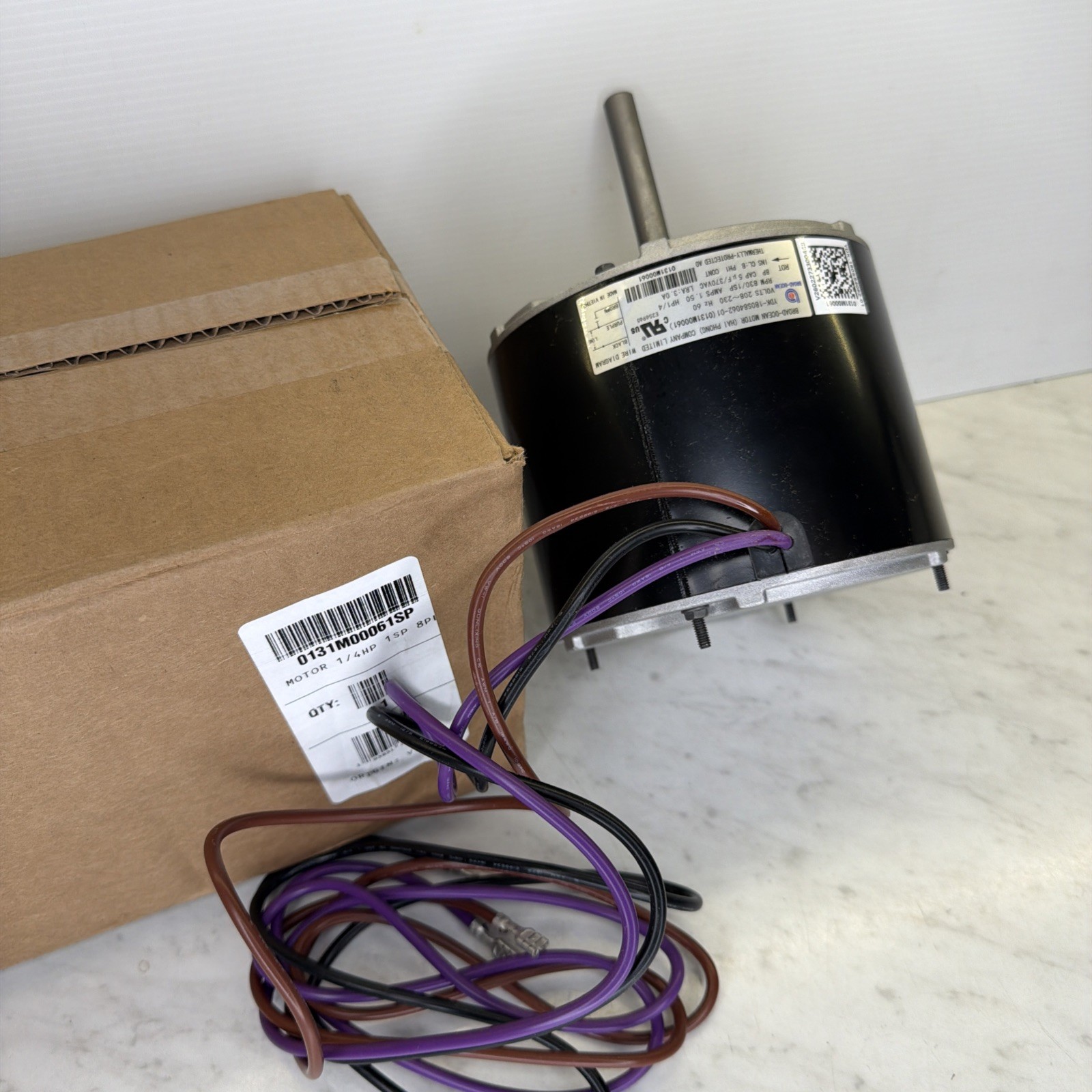 0131M00061SP 1/4HP 1 Speed Condenser Fan Motor For Goodman Amana 208/230V