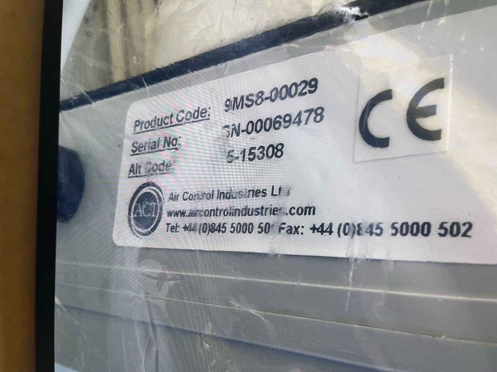 ACI air control industries 9MS8 (50 Hz) Direct Drive Blower / Exhauster Vacuum ￼