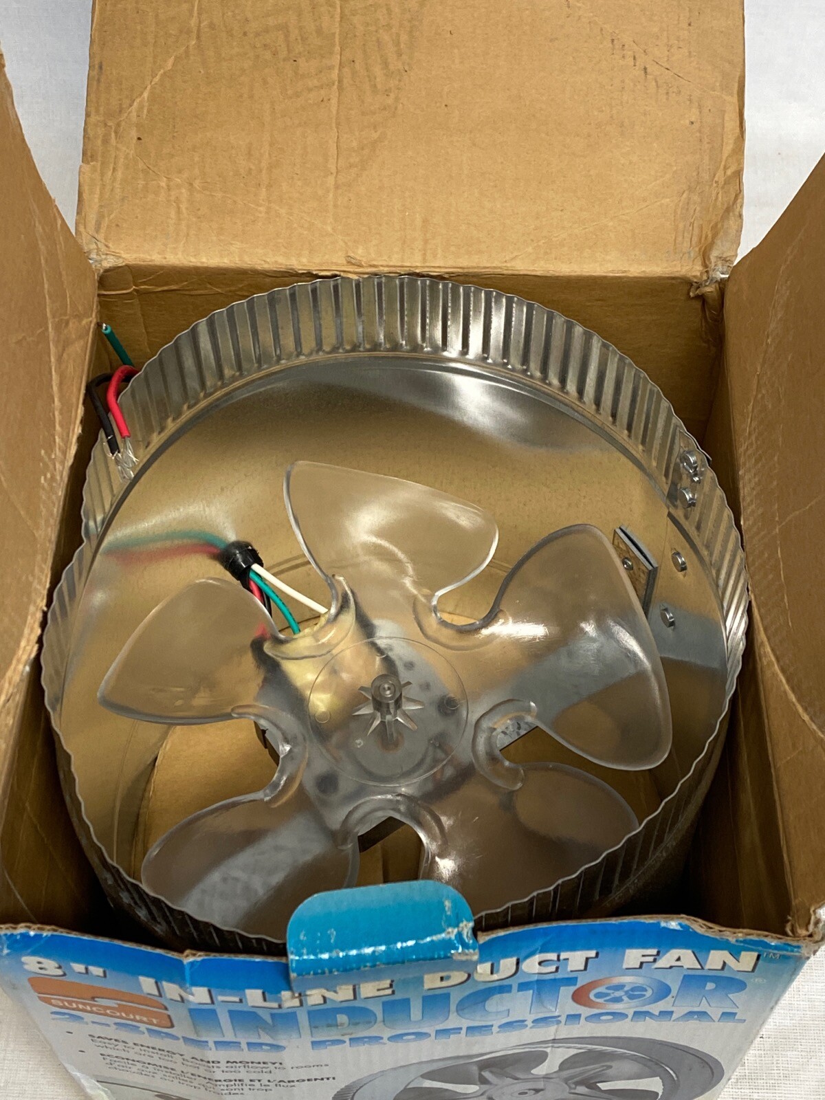 SUNCOURT Inductor 2-Speed Professional 8” In-Line Duct Fan DB308