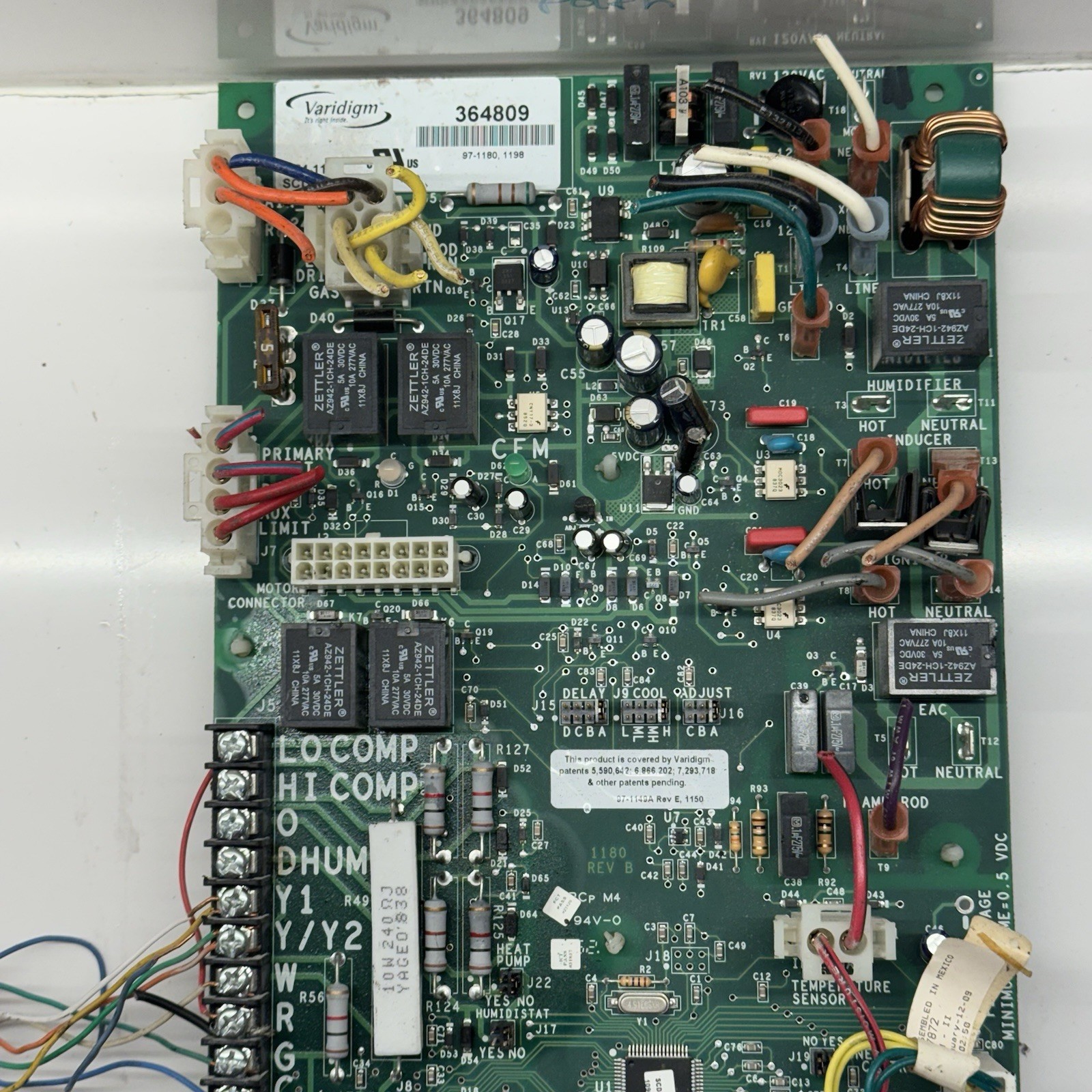 York Luxaire VARIDIGM 364809 Control Circuit Board SCD-1096 VF4-1180 used #P667