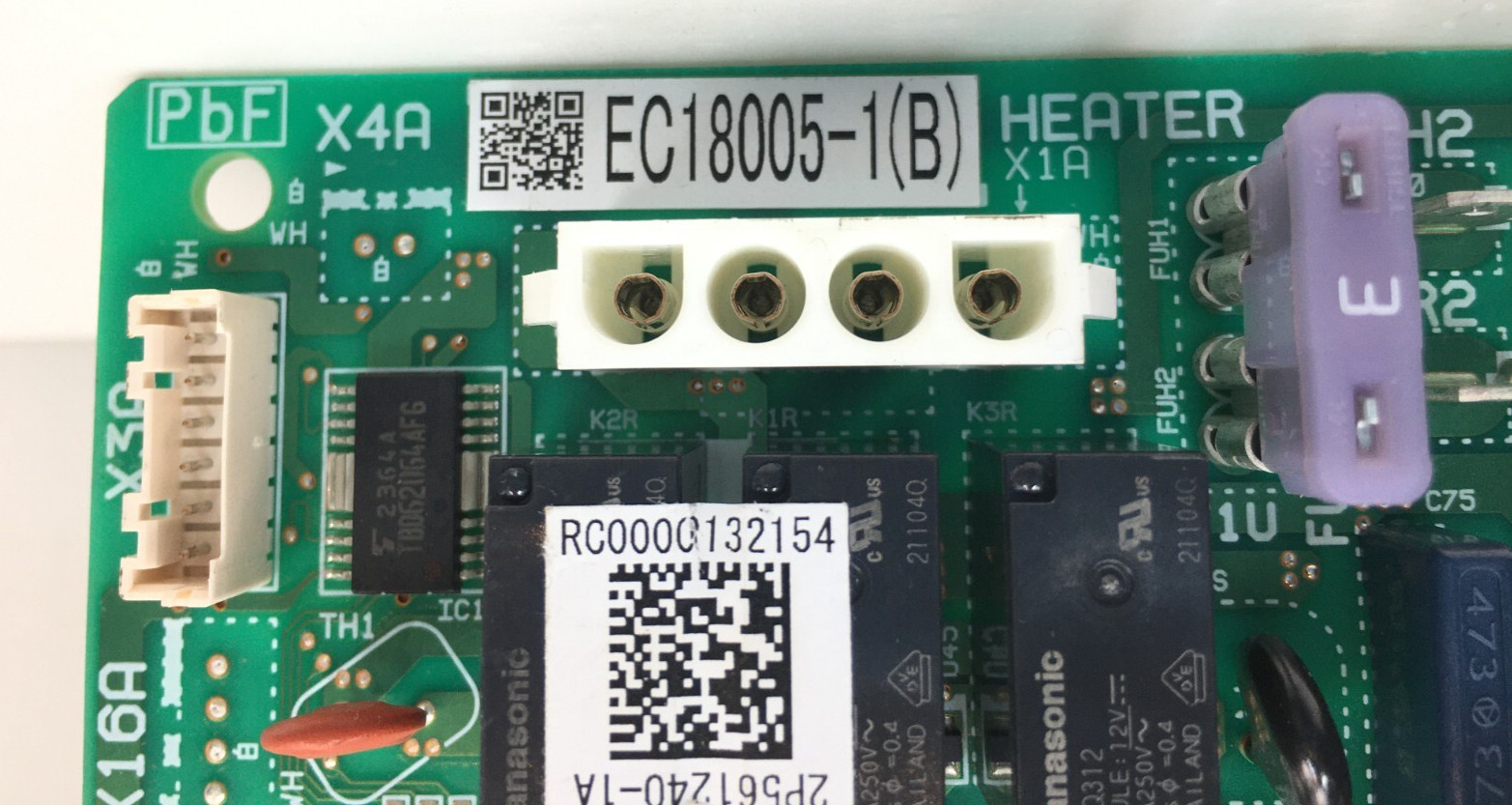 Daikin EC18005-1(B) Control Circuit Board 2P561240-1A used #D340