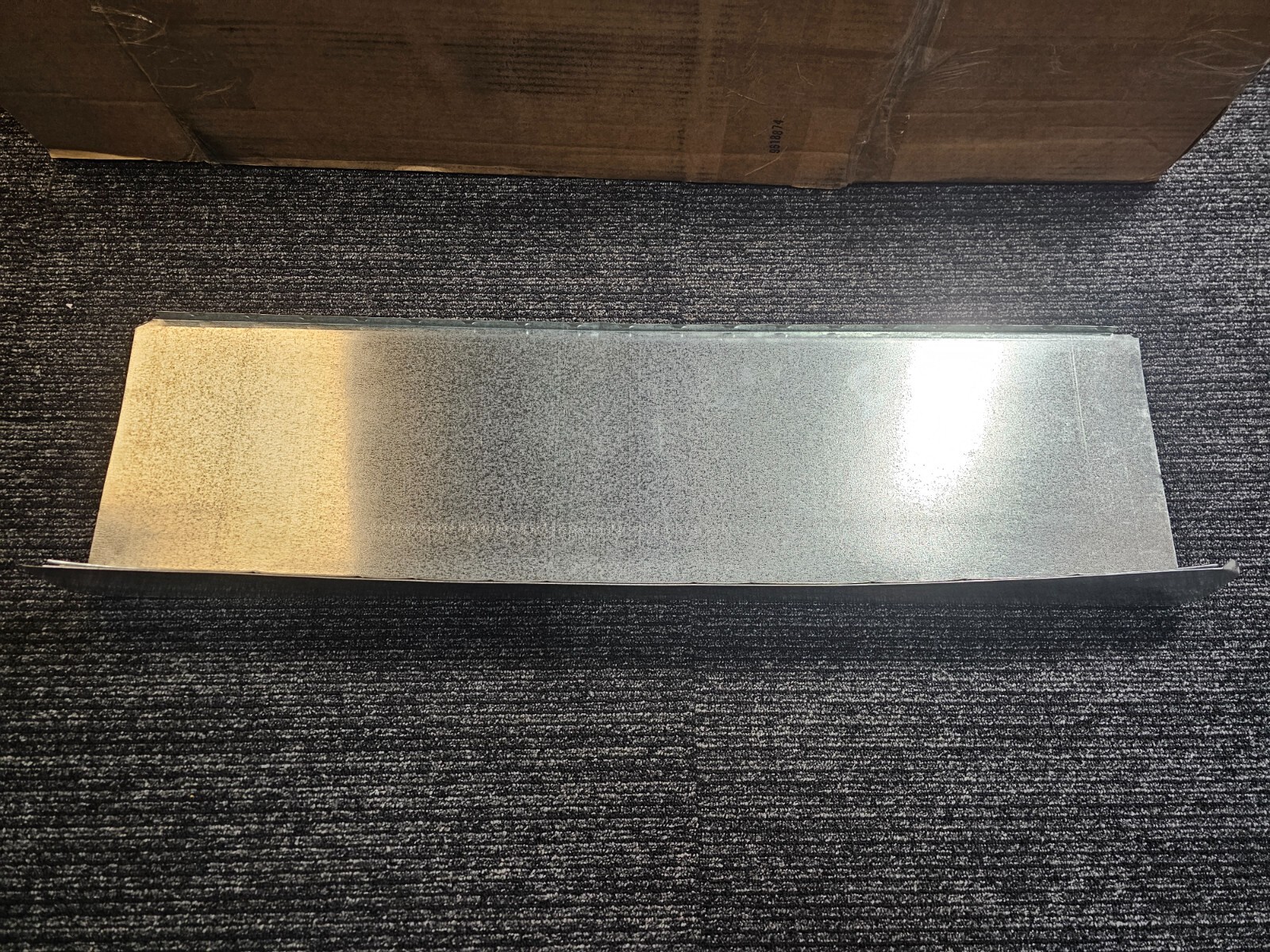 (QTY 17) Master Flow 3 ft L, 10 in W, 3-1/4 in H Half Section Stack Duct, Steel