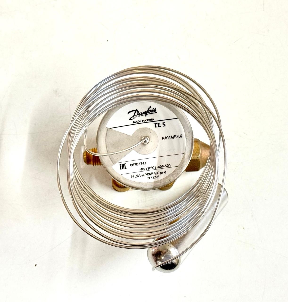 DANFOSS 067B3342 TE-5 ELEMENT FOR EXPANSION VALVE R404A/R507