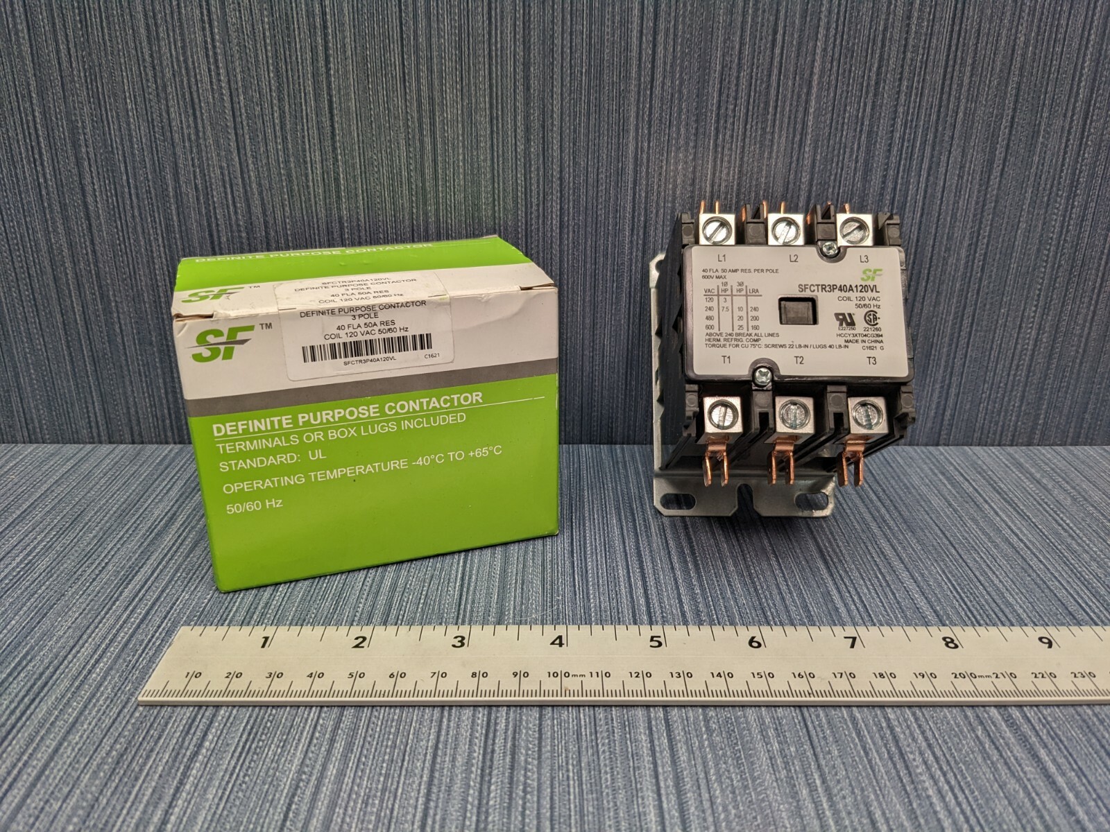 OEM American Standard Trane Contactor CTR02578 CTR-2578 Replacement 3P 40A 120V