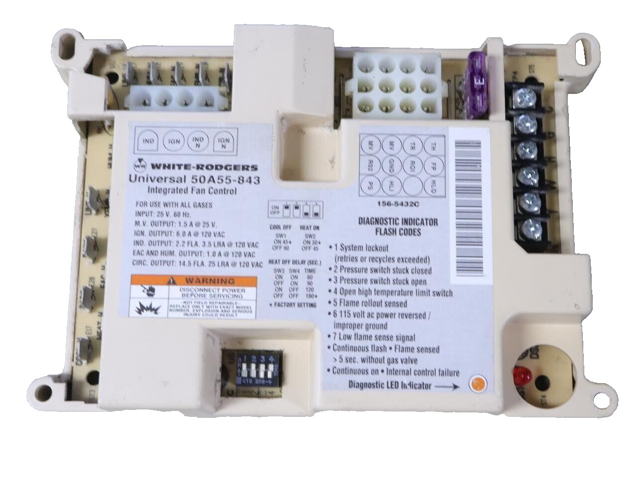 New – 50A50-112 upgraded replacement furnace control board
