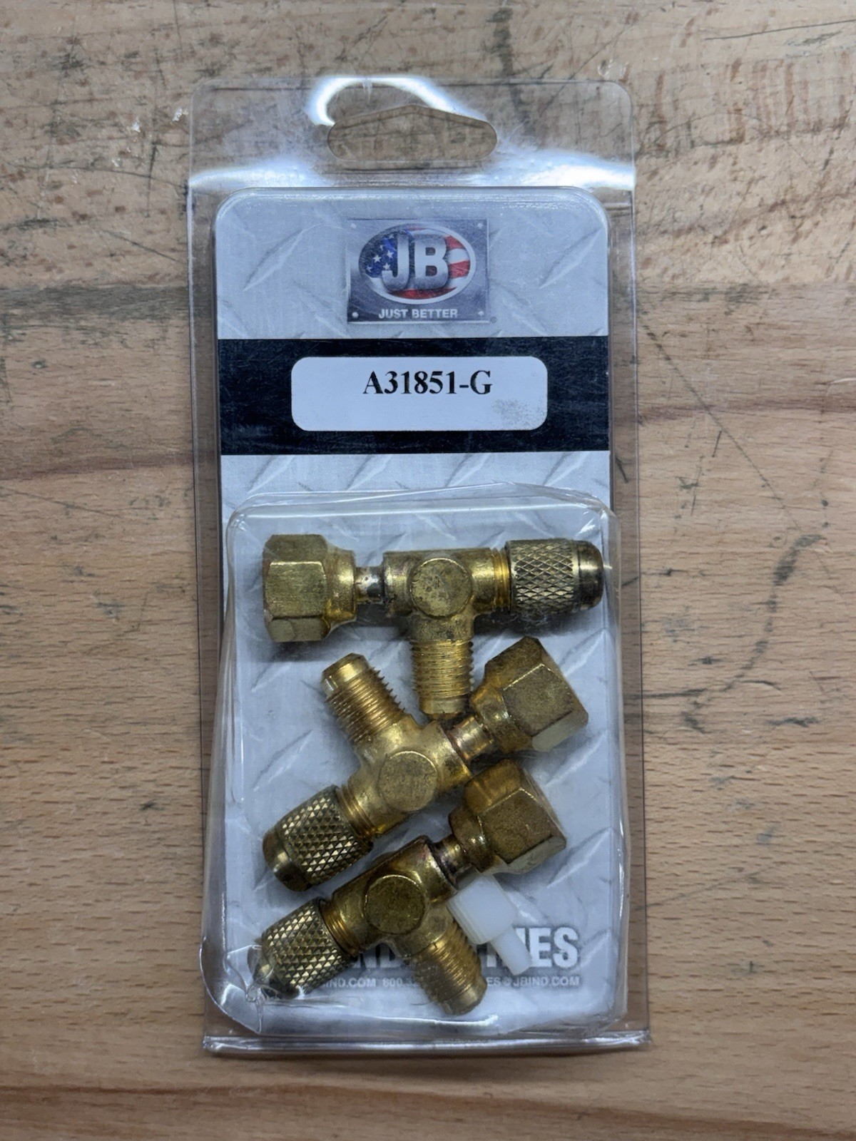 New 3 pack JB INDUSTRIES A31851-G Access Valve Tee, 3 in L, 7 in H, PK3 20W308