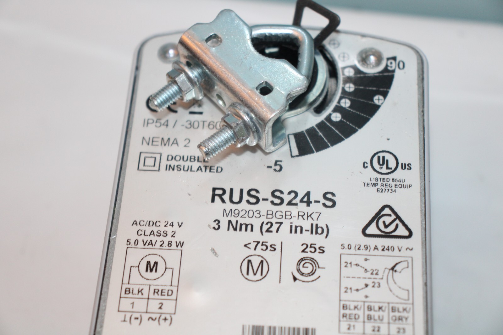 Ruskin RUS-S24-S Damper Acuator M9203-BGB-RK